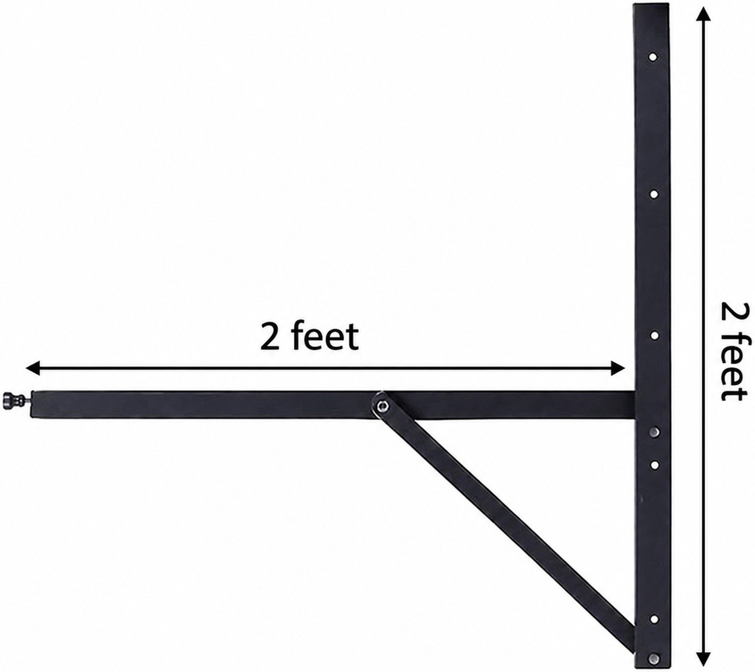 Image of shilpind Space-Saving Folding Dining Table Brackets 2 seat Wall Mount Collapsible Hinges 2 FT Shelf Bracket