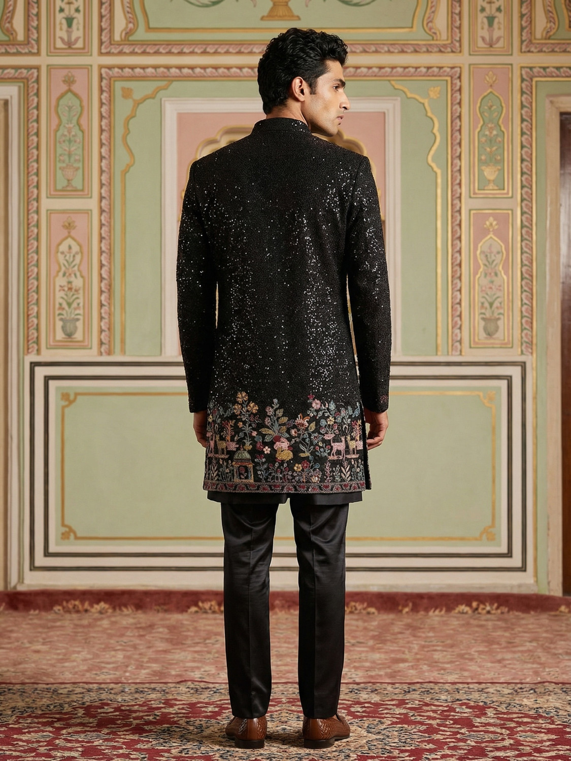 Image of Jompers Embroidered Sherwani