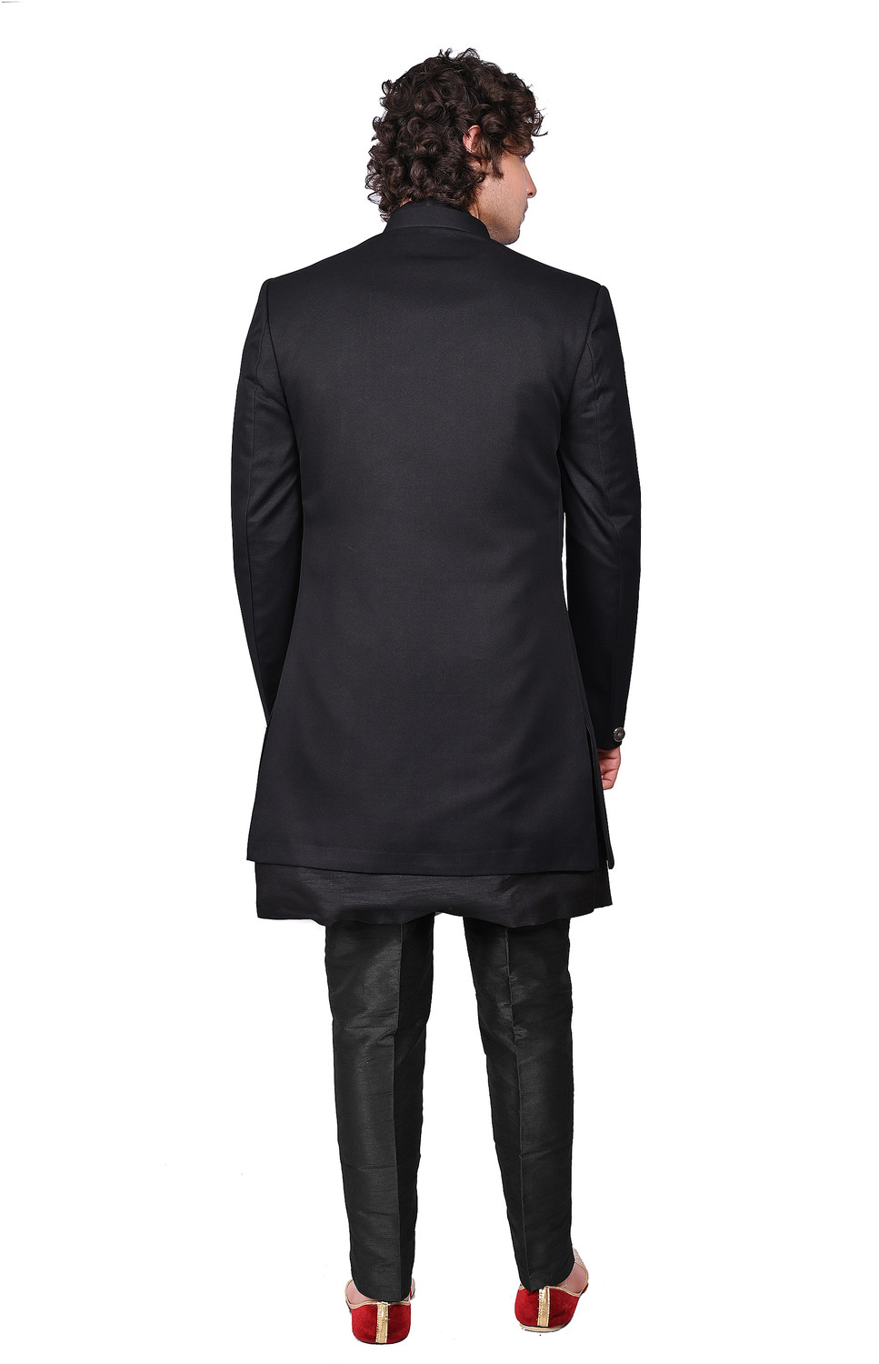 Image of Diamond Style Solid Sherwani