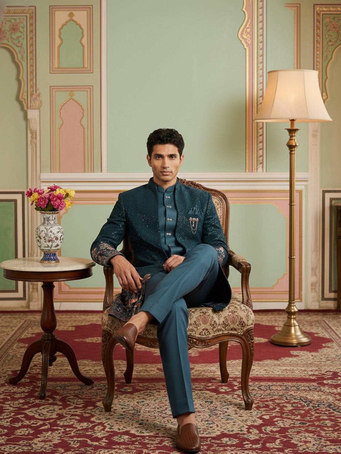 Jompers Embroidered Sherwani - Image 5