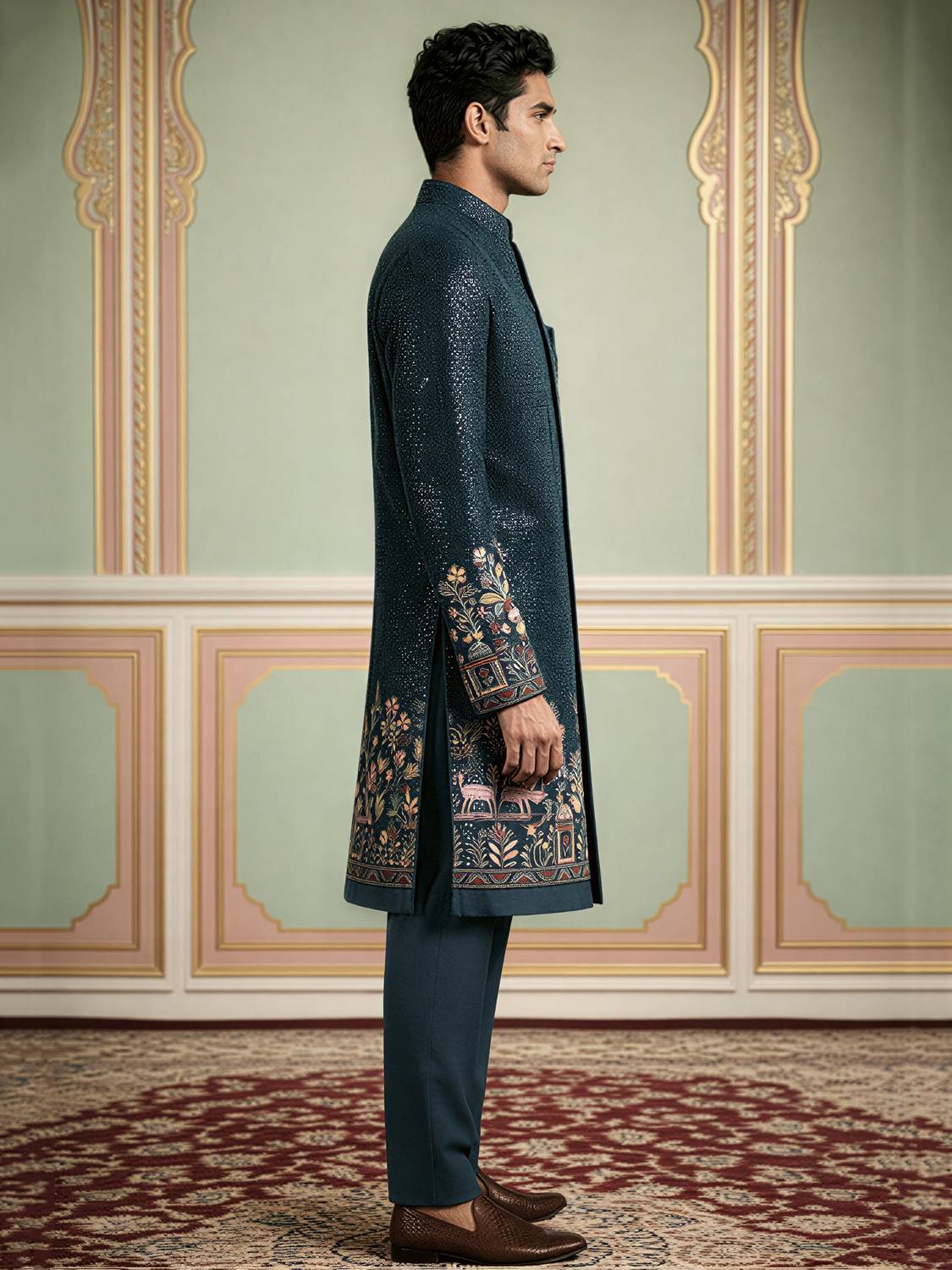 Jompers Embroidered Sherwani - Image 3