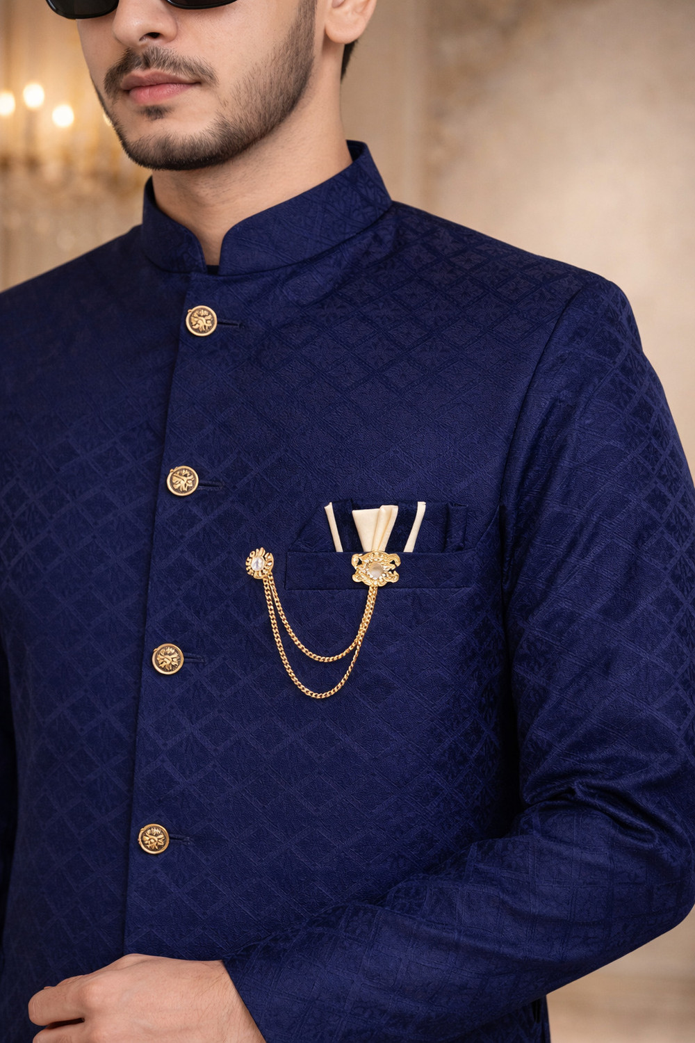 Image of XEPON Self Design Sherwani