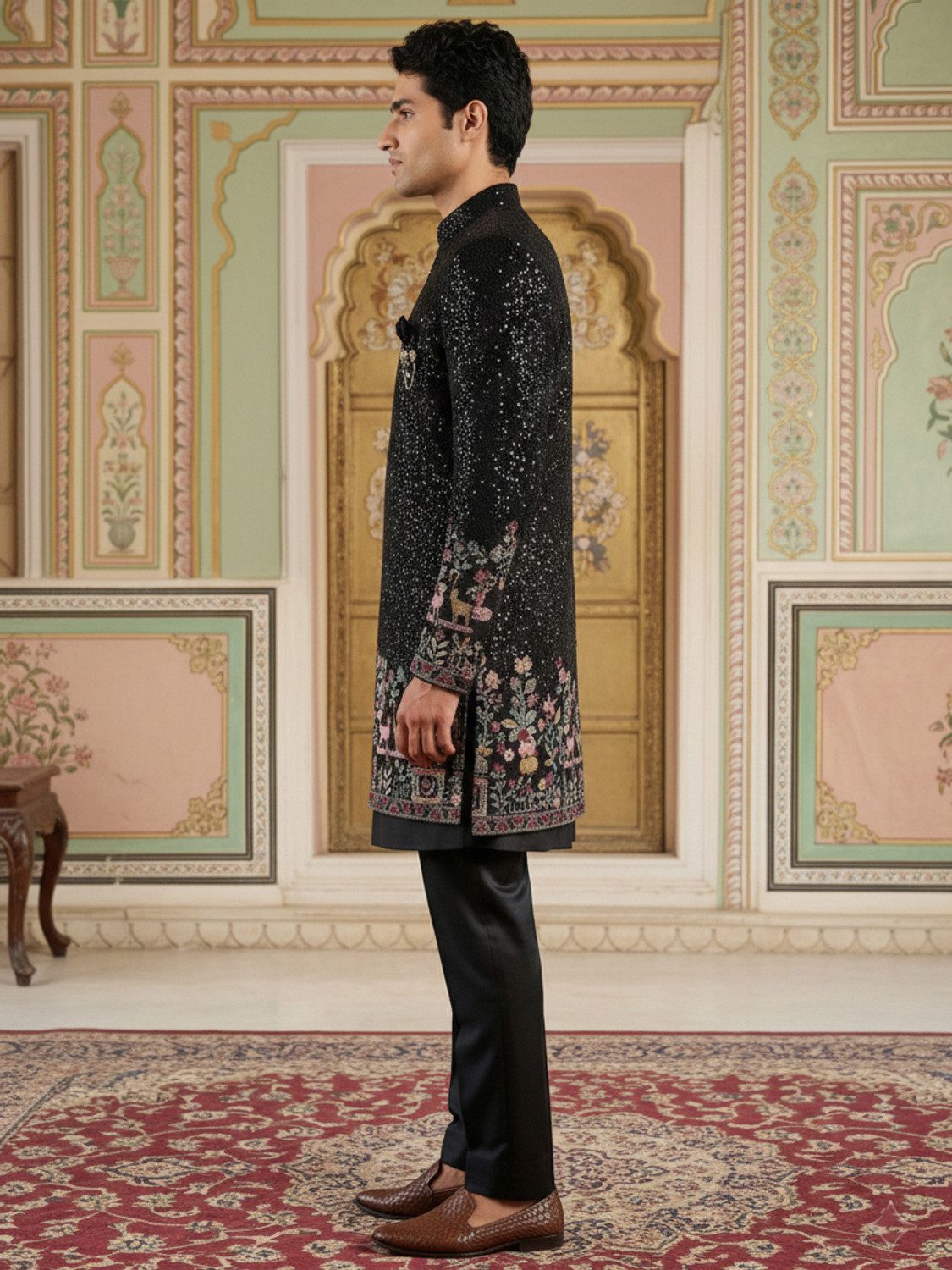 Image of Jompers Embroidered Sherwani