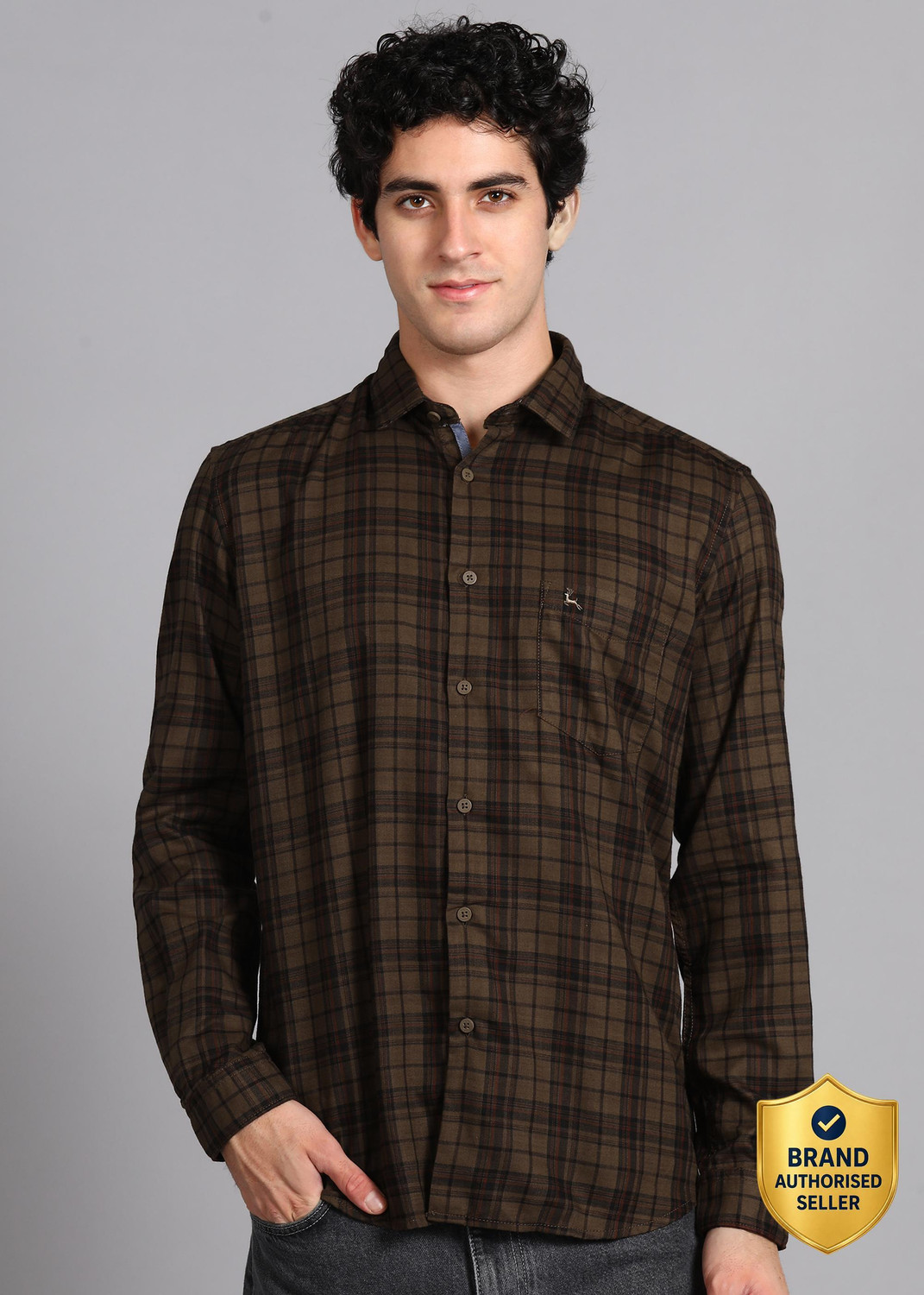 Image of PARX Men Checkered Casual Multicolor Shirt