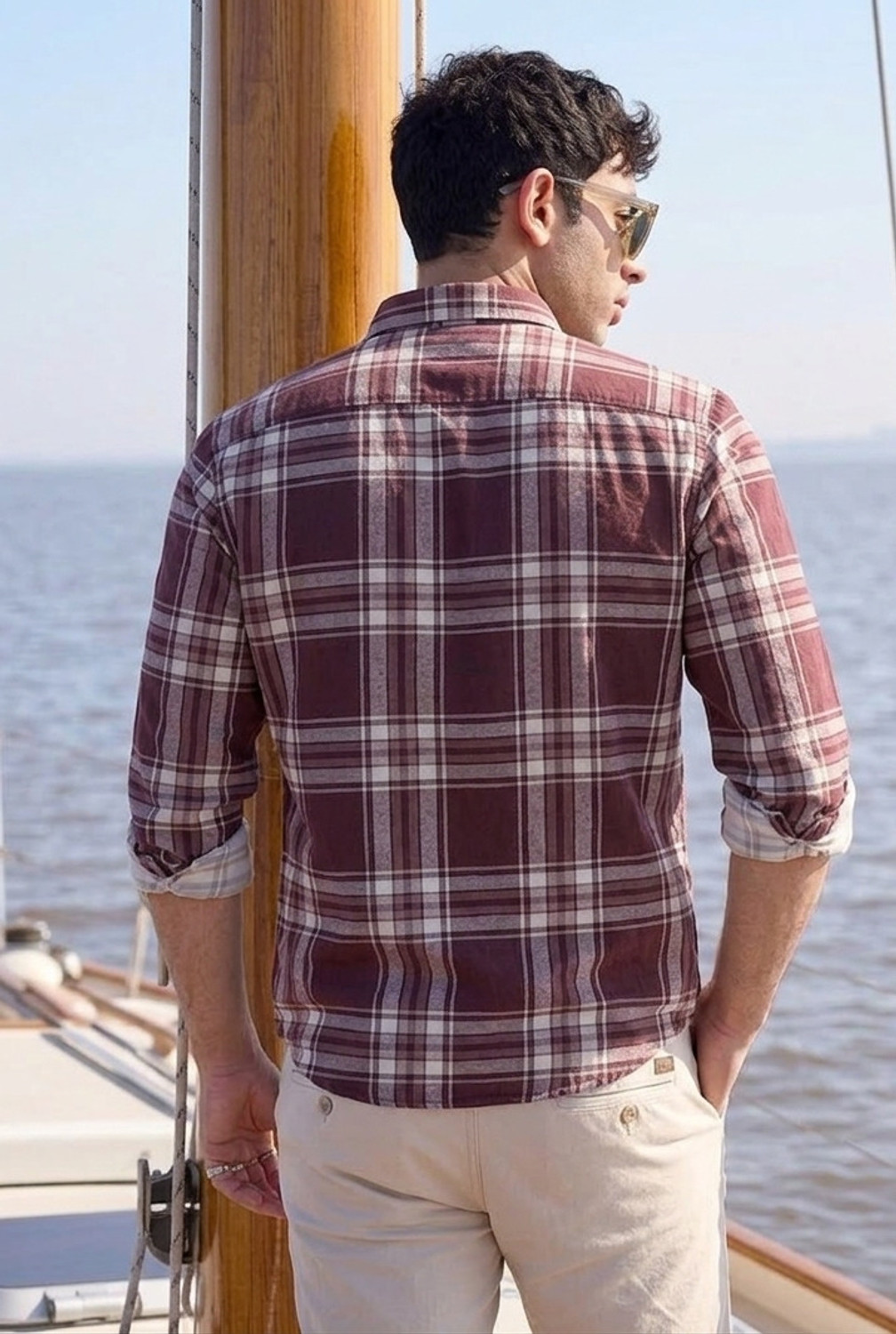 Image of Roadster Men Checkered Casual Multicolor Shirt