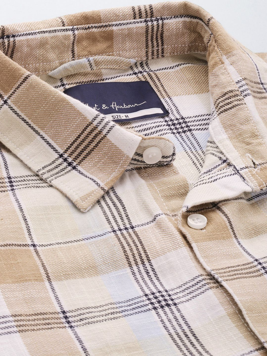 Image of Mast & Harbour Men Checkered Casual Multicolor Shirt