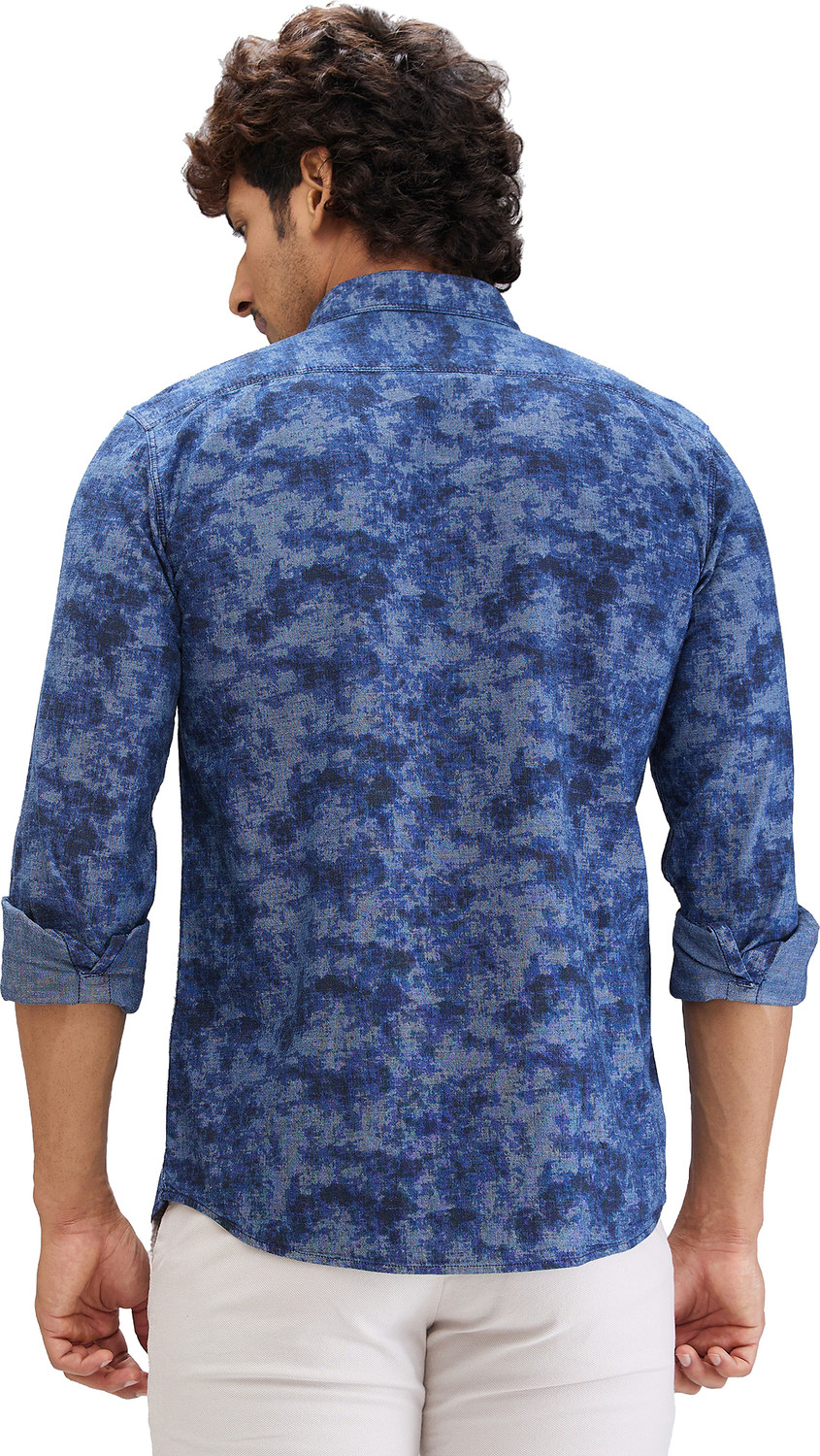 Image of PARX Men Slim Fit Printed Casual Shirt