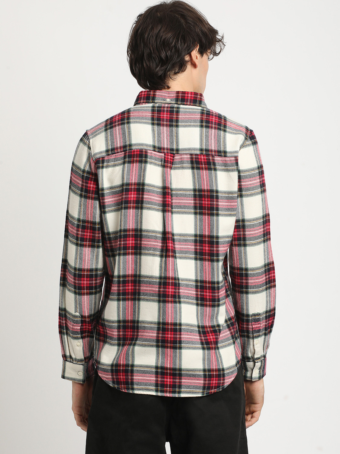 Image of THE BEAR HOUSE Men Checkered Casual Multicolor Shirt