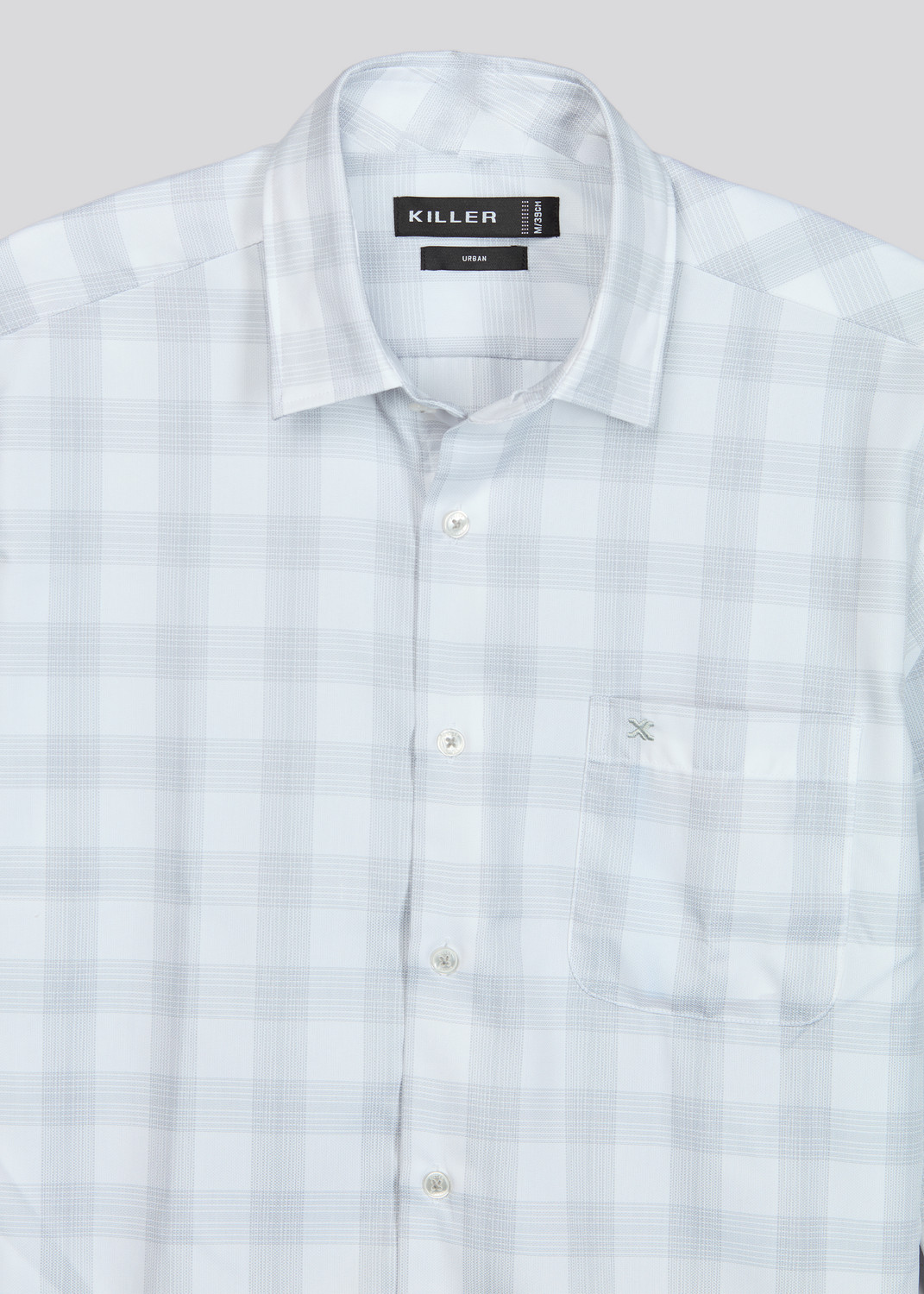 Image of KILLER Men Slim Fit Checkered Formal Shirt