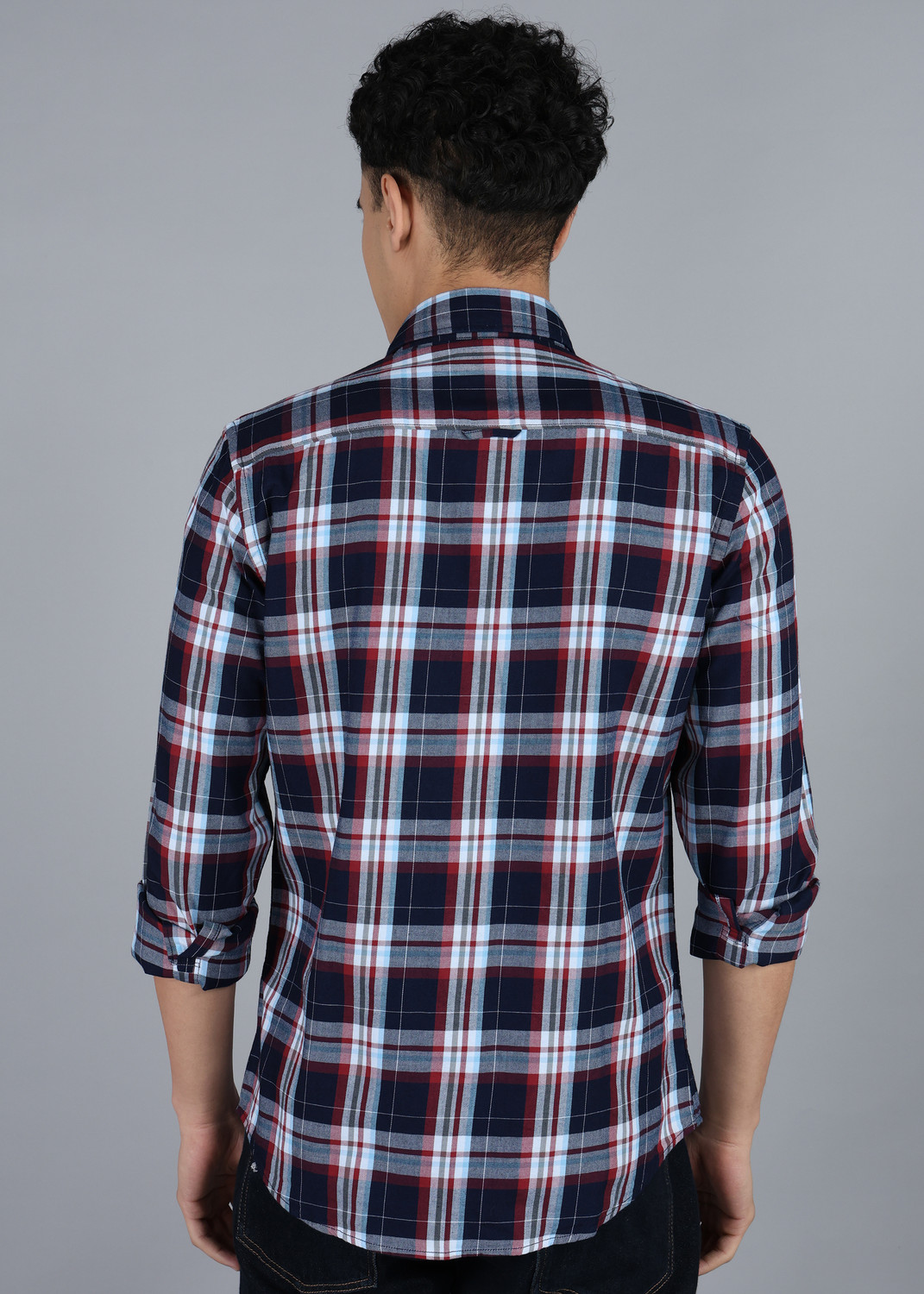 Image of U.S. Polo Assn. Denim Co. Men Regular Fit Solid Cut Away Collar Casual Shirt