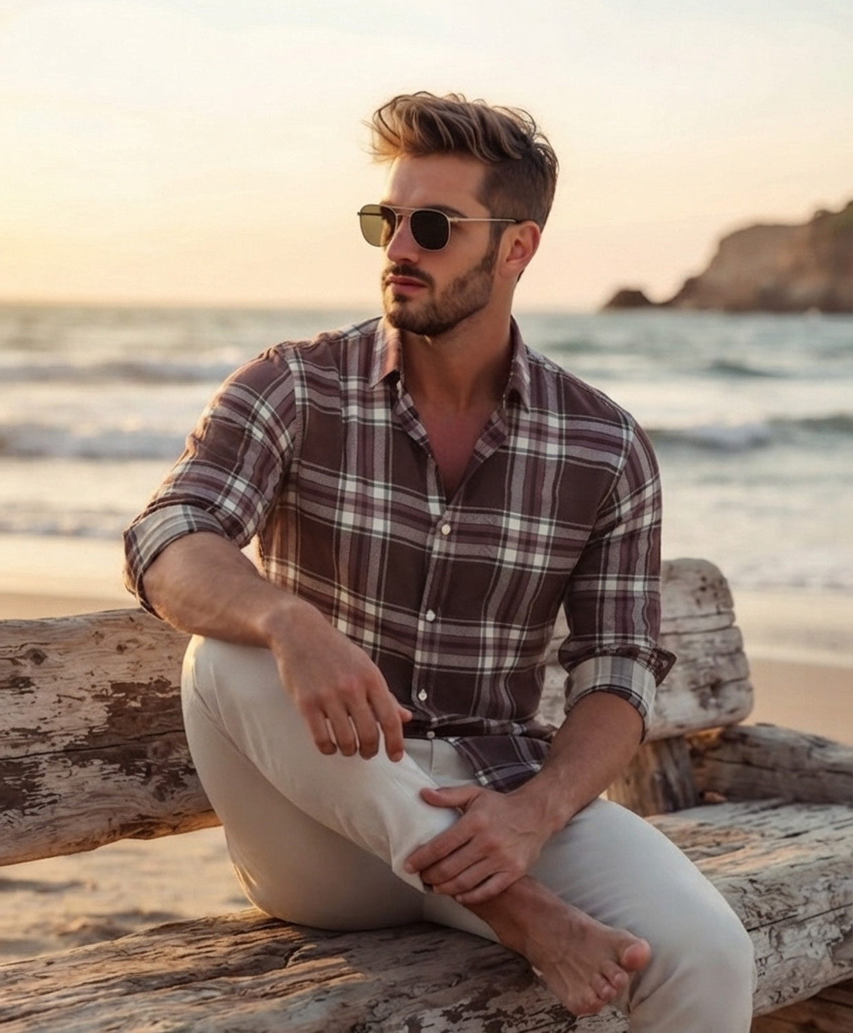 Image of Roadster Men Checkered Casual Multicolor Shirt