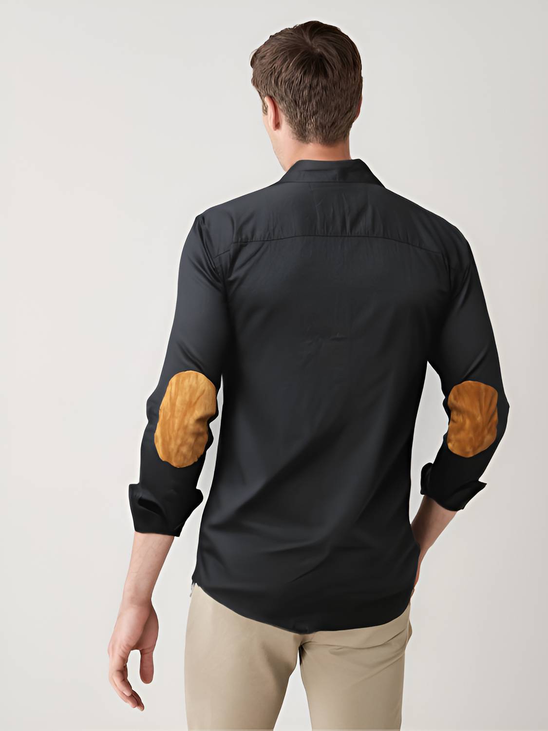 NEW-18 Men Black Casual Shirt - Image 3