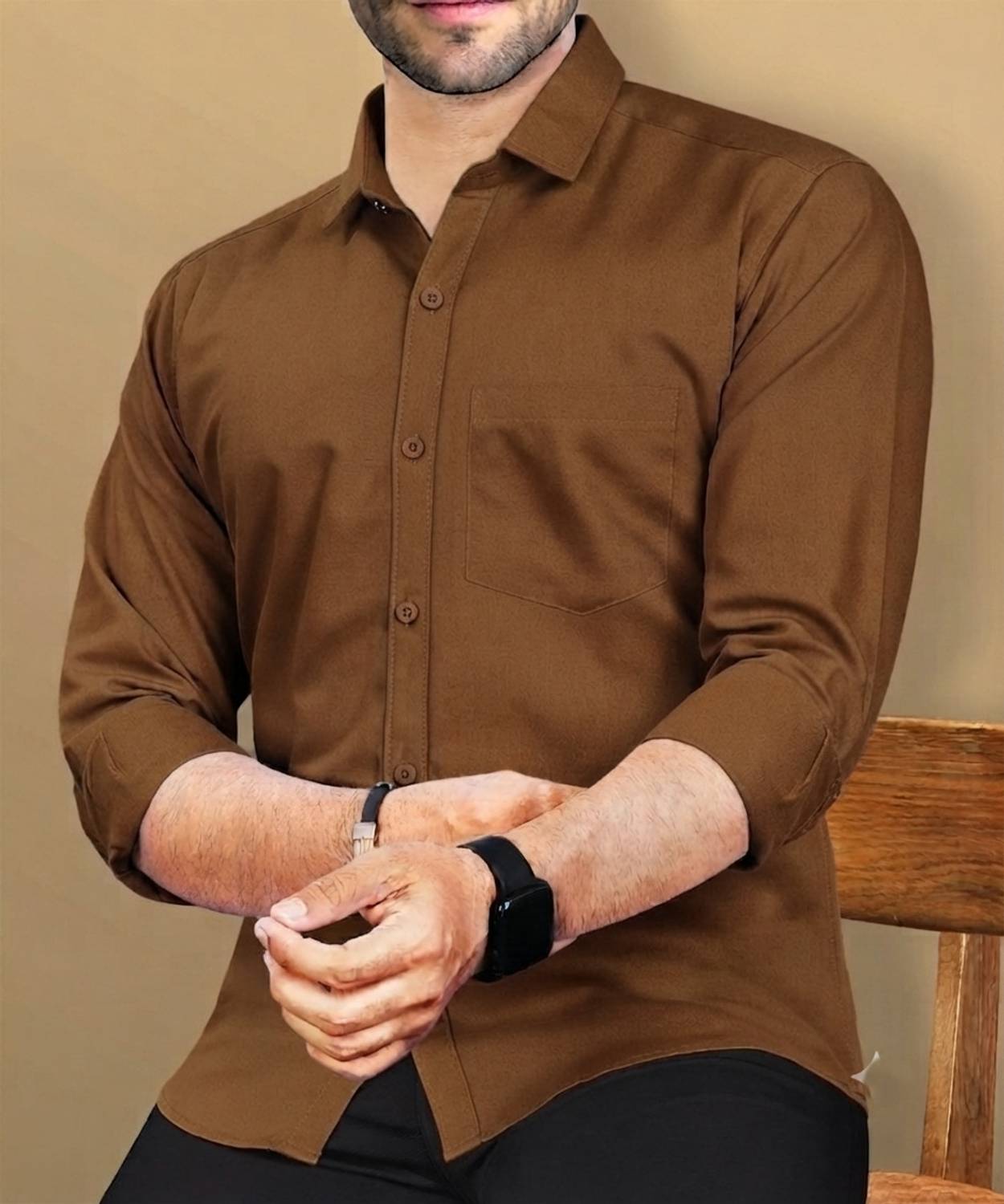 Roadster Men Brown Casual Shirt - Image 1