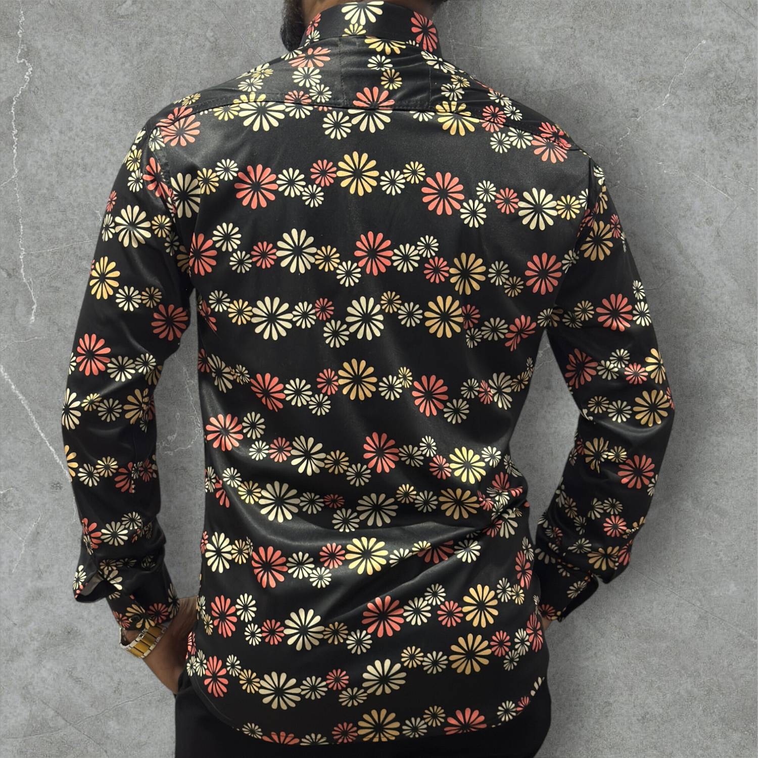 colorwings Men Black Printed Casual Shirt - Image 2