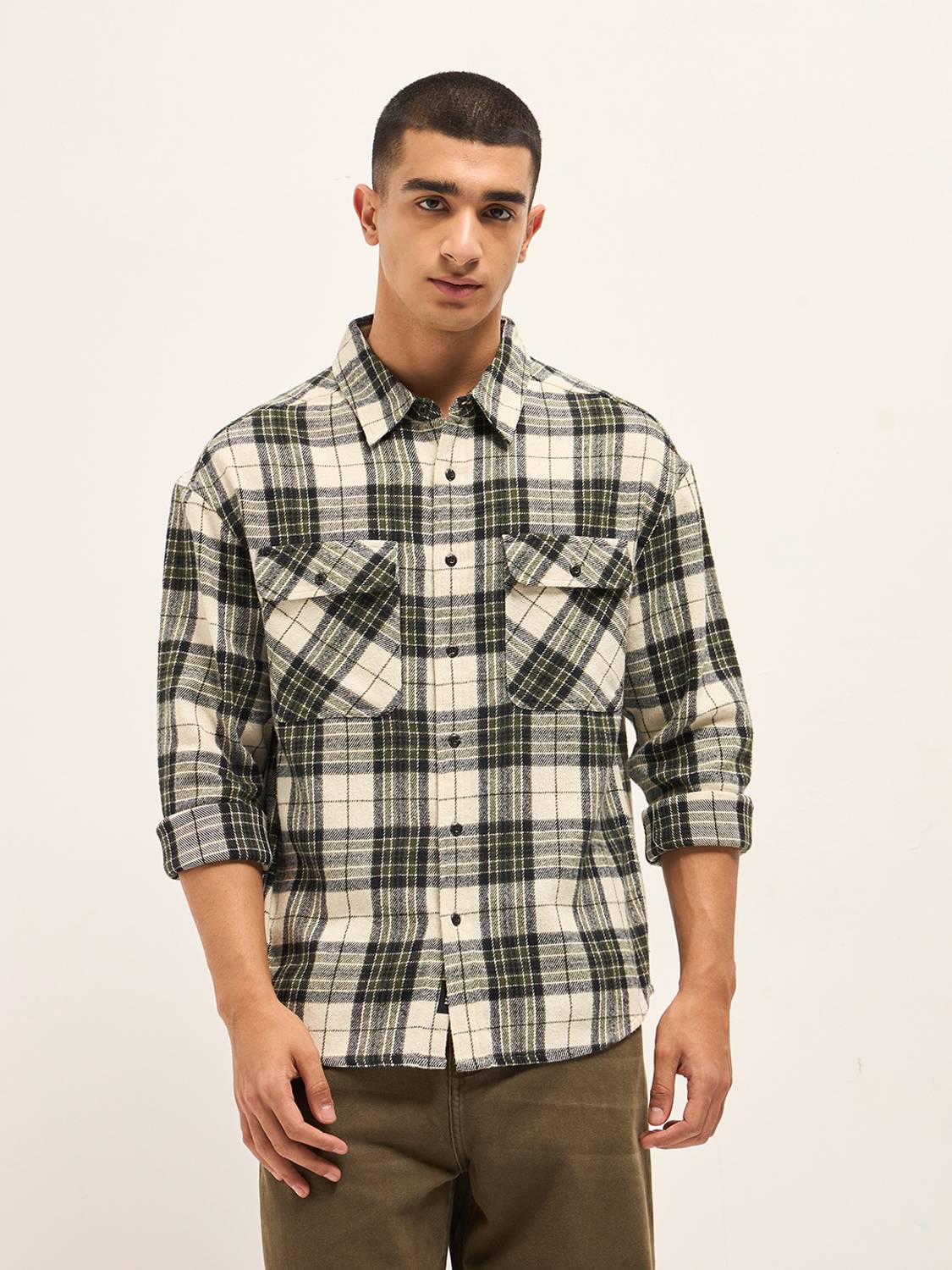 THE BEAR HOUSE Men Checkered Casual Multicolor Shirt
