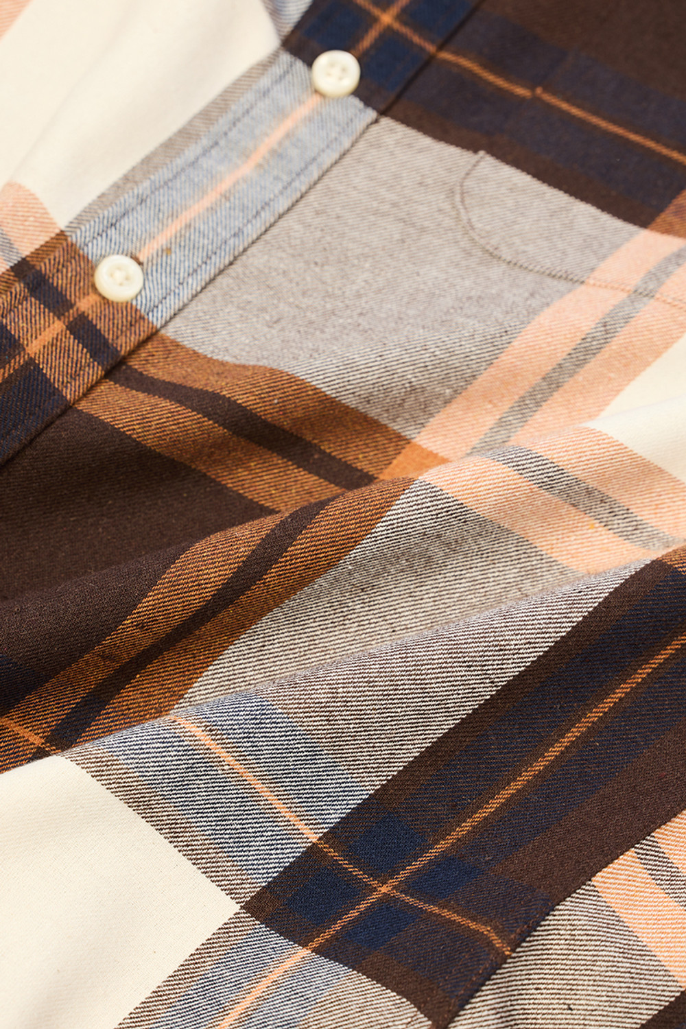 Image of Snitch Men Checkered Casual Brown Shirt