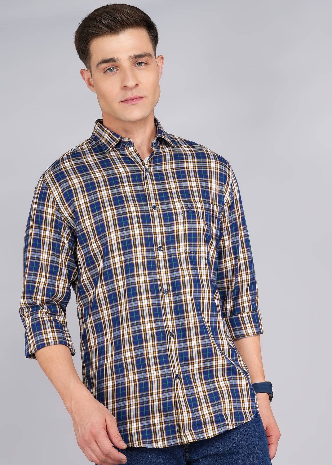 Allen Solly Men Solid Casual Multicolor Shirt