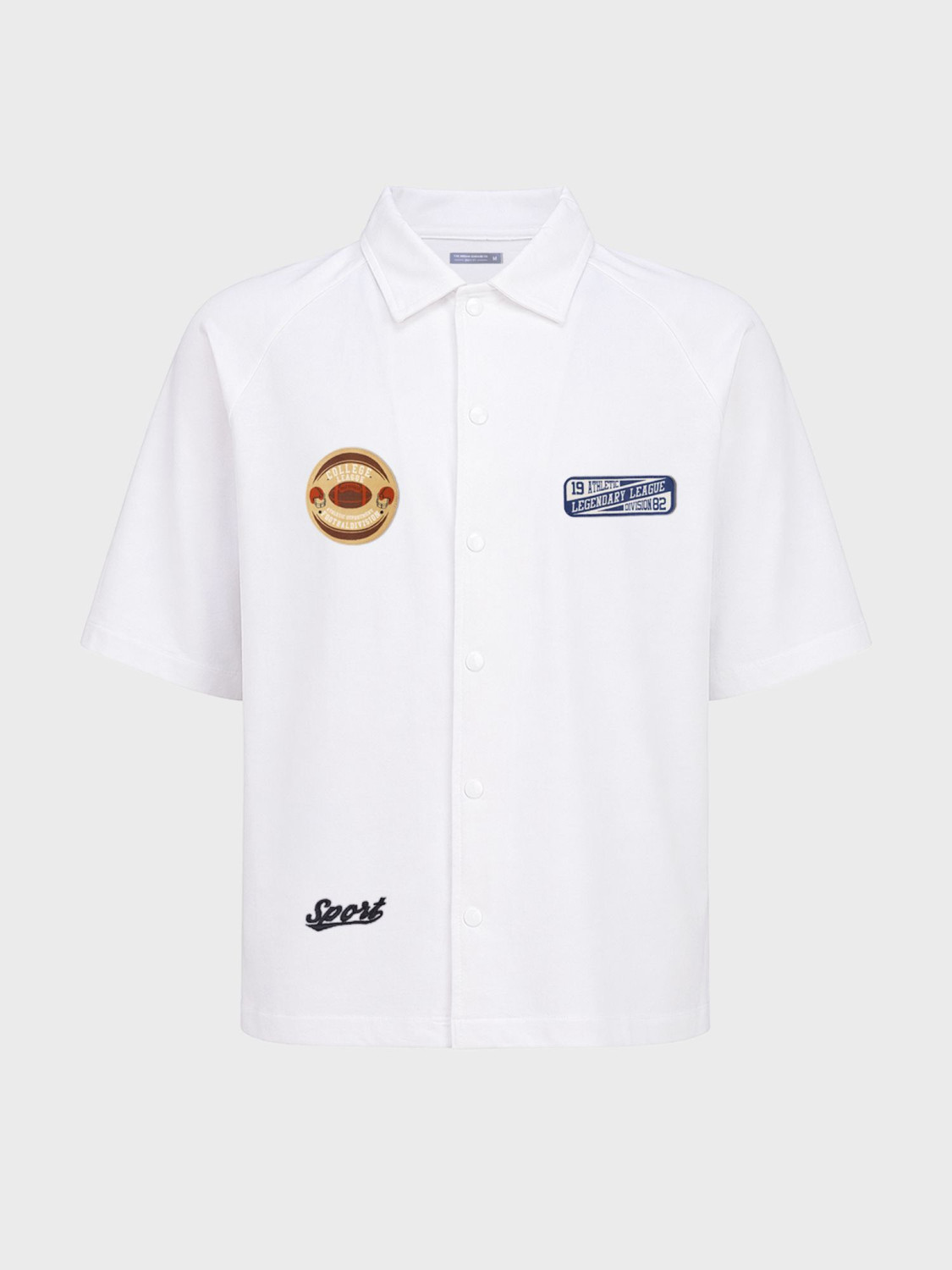 Image of The Indian Garage Co. Men Embroidered Casual White Shirt