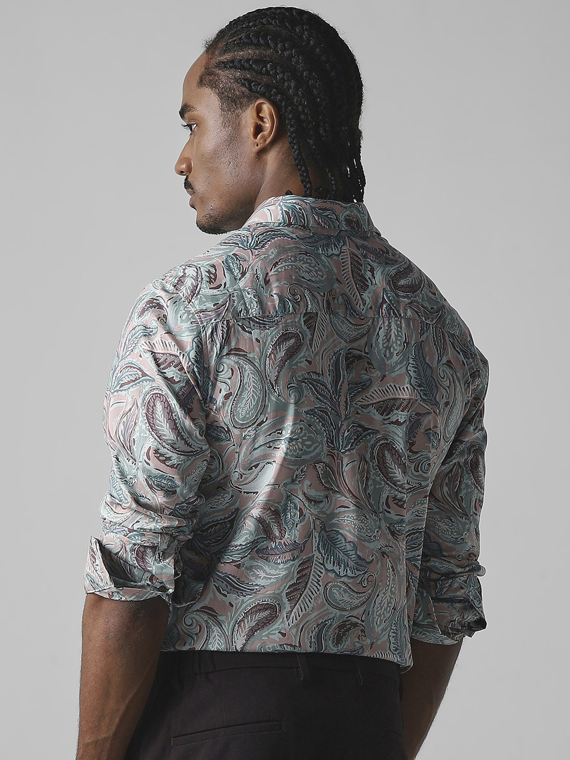 Image of MUFTI Men Printed Casual Multicolor Shirt