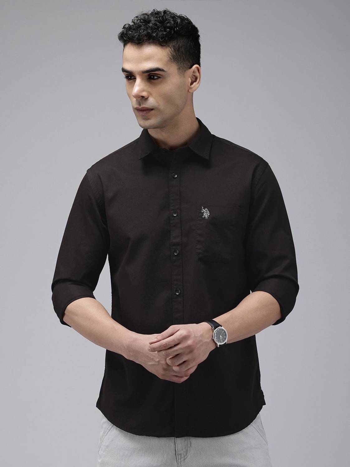 U.S. POLO ASSN. Men Black Casual Shirt - Image 5
