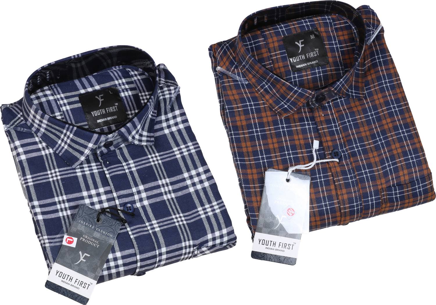 youth first Men Regular Fit Checkered Spread Collar Casual Shirt