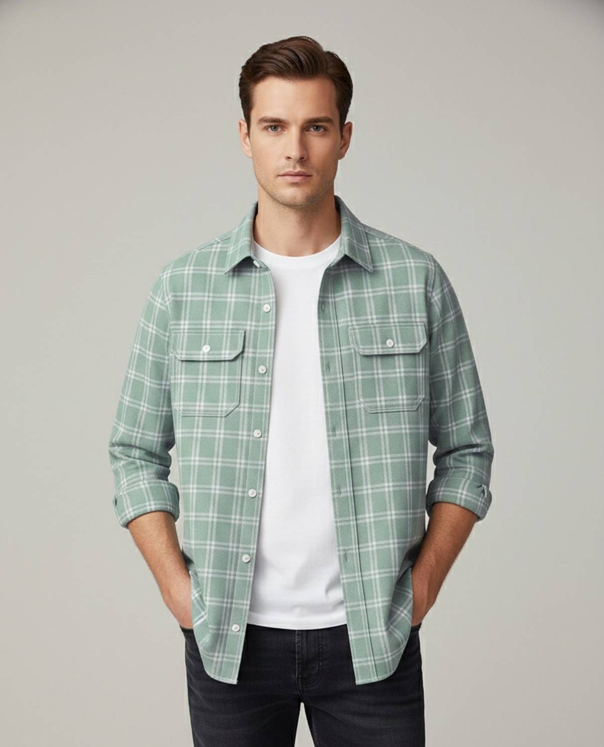 DEEMOON Men Checkered Multicolor Shirt - Image 2