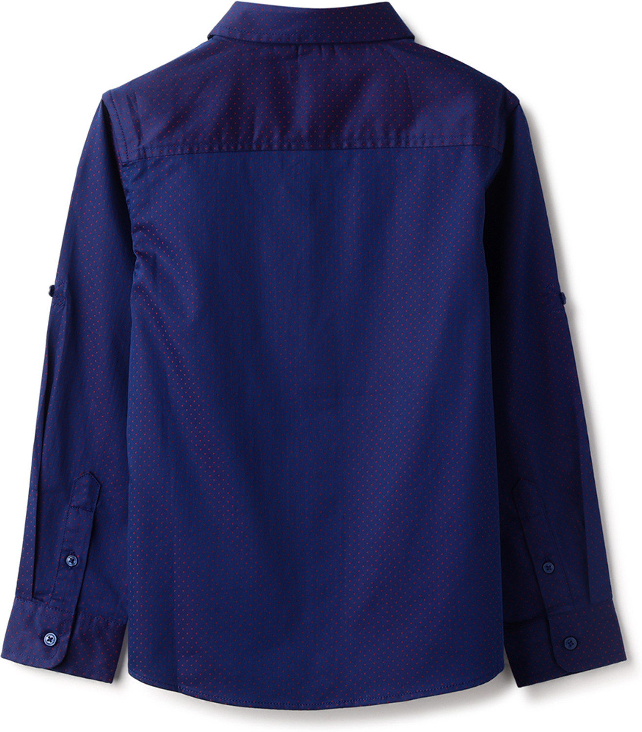 Image of United Colors of Benetton Boys Solid Casual Blue Shirt