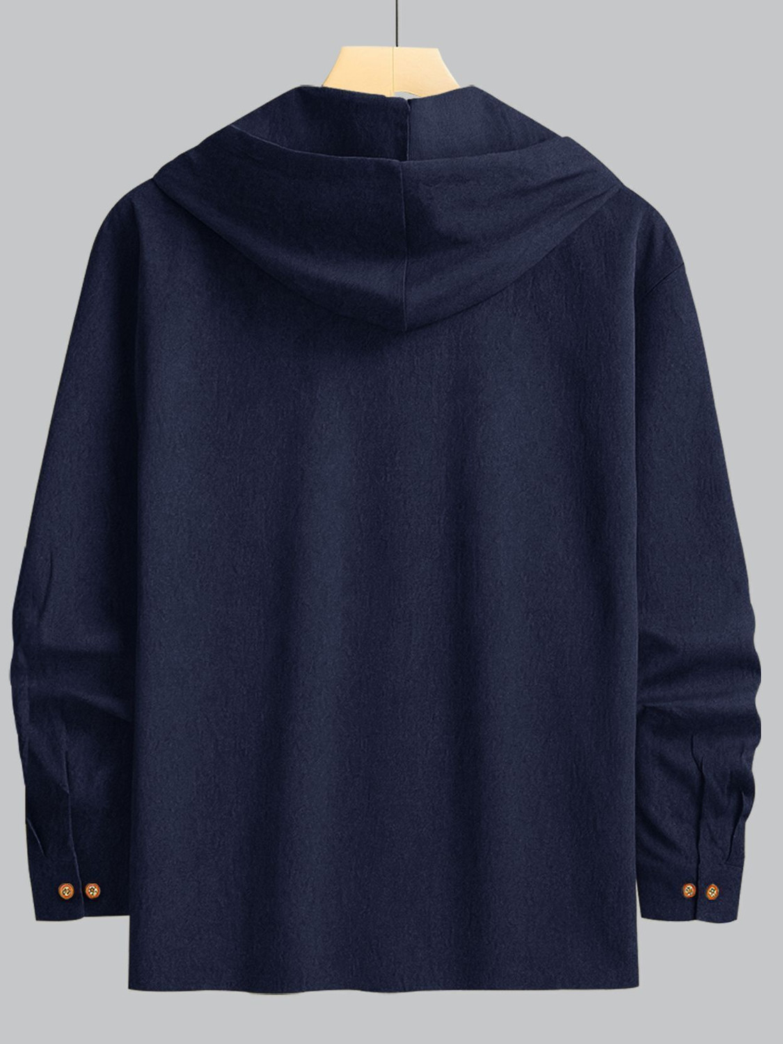 Image of EyeBogler Men Solid Casual Blue Shirt