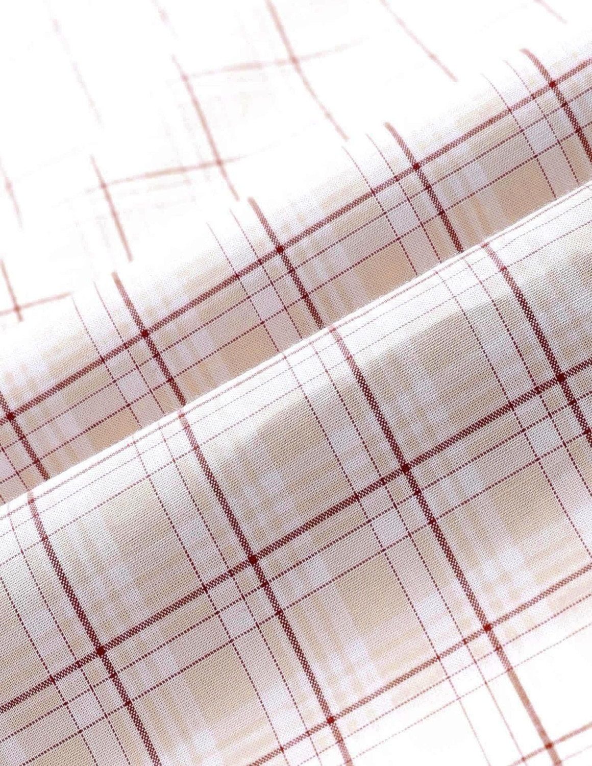 Image of ARROW Men Checkered Formal Orange Shirt