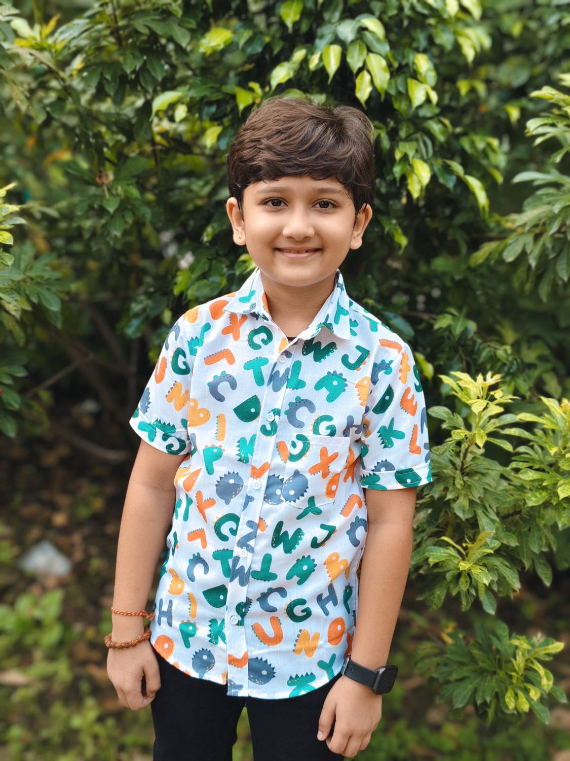 Apricot Boys Printed Casual White Shirt