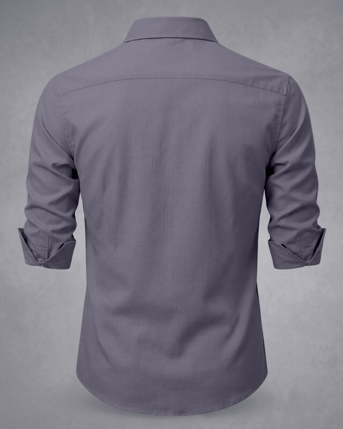 Image of Badal Fashion Men Solid Formal Grey Shirt