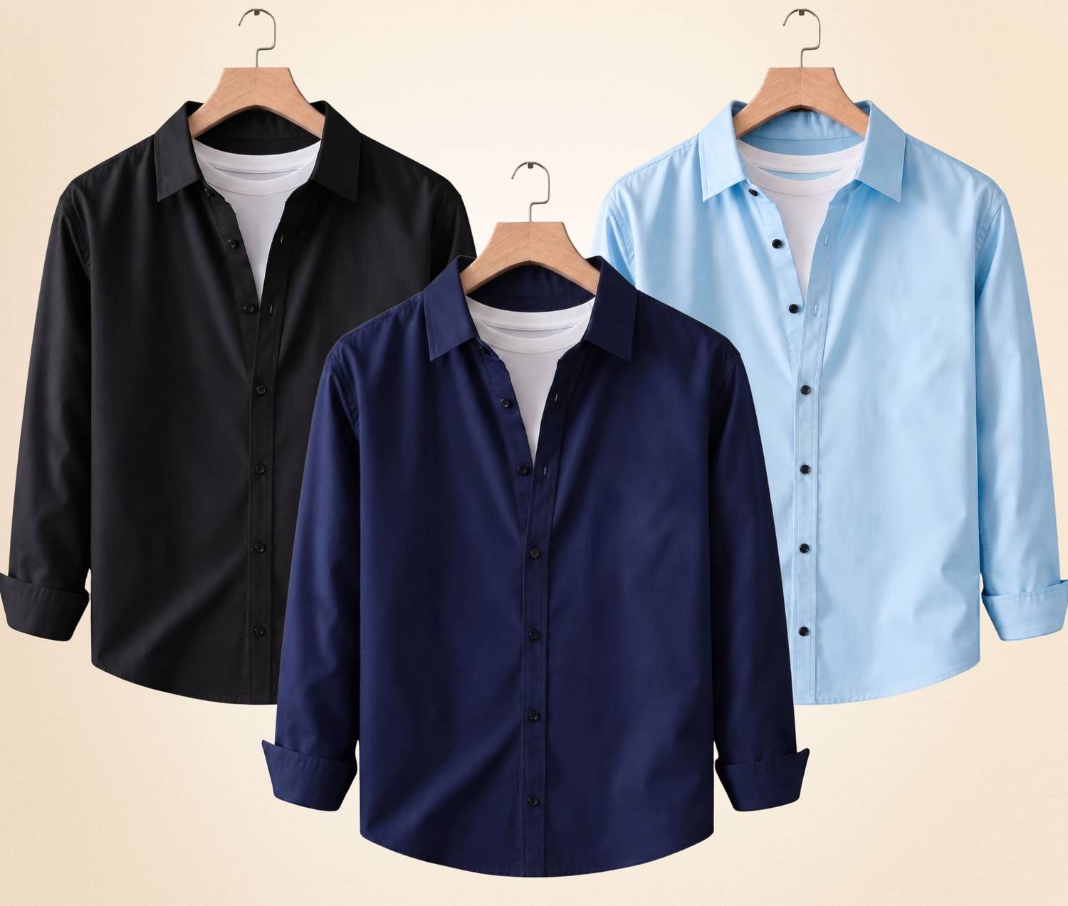 Colix Men Multicolor Casual Shirt Pack of 3 - Image 1