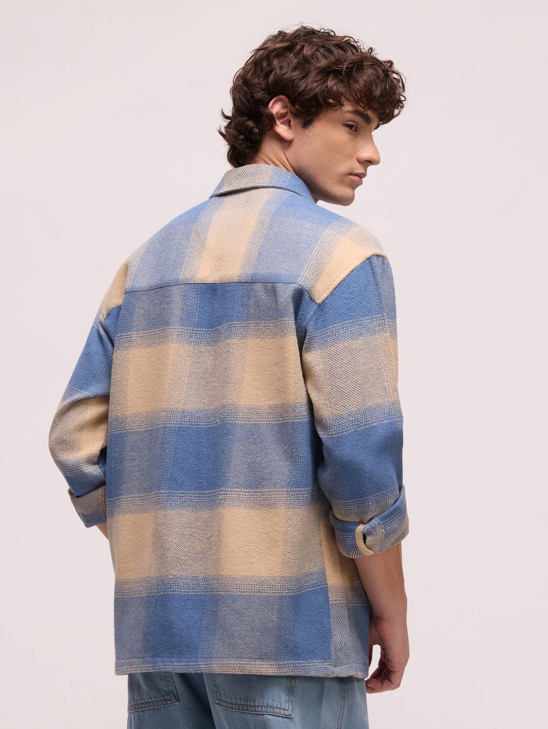 CAHOOT Men Checkered Blue Shirt - Image 3