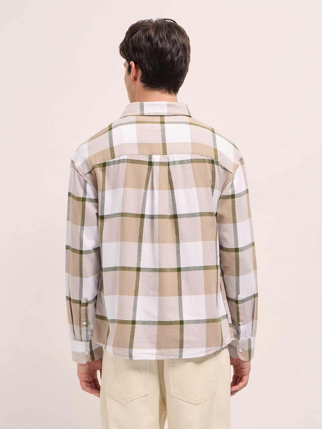 Image of THE BEAR HOUSE Men Checkered Casual Multicolor Shirt