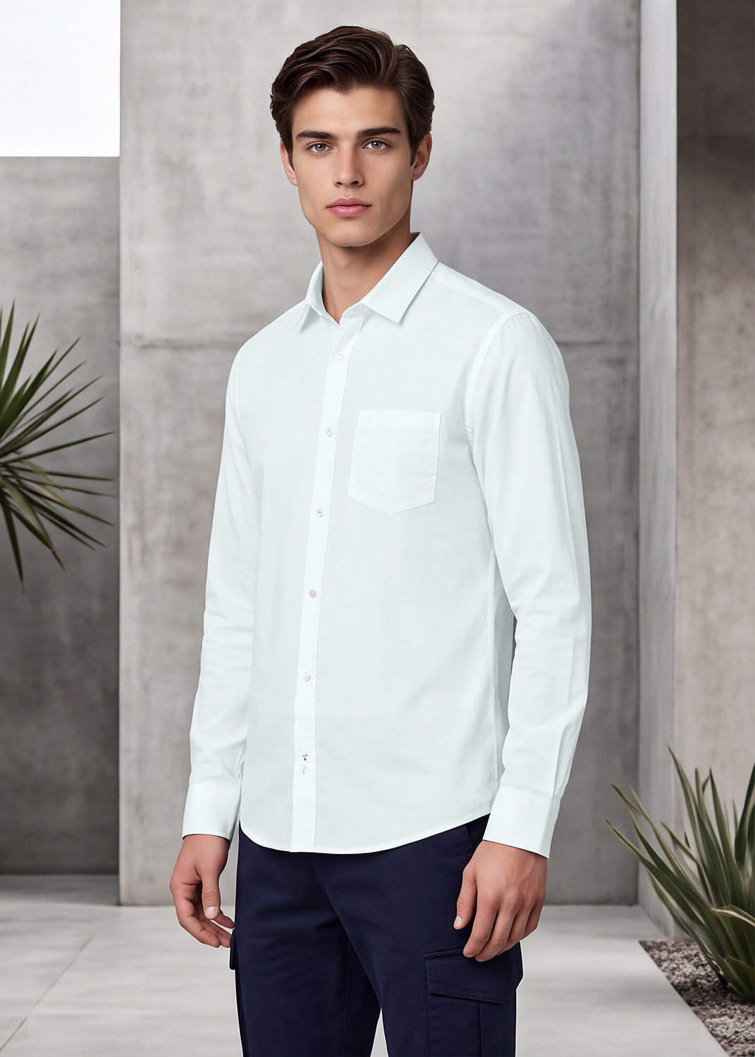 Image of KILLER Men Slim Fit Solid Casual Shirt