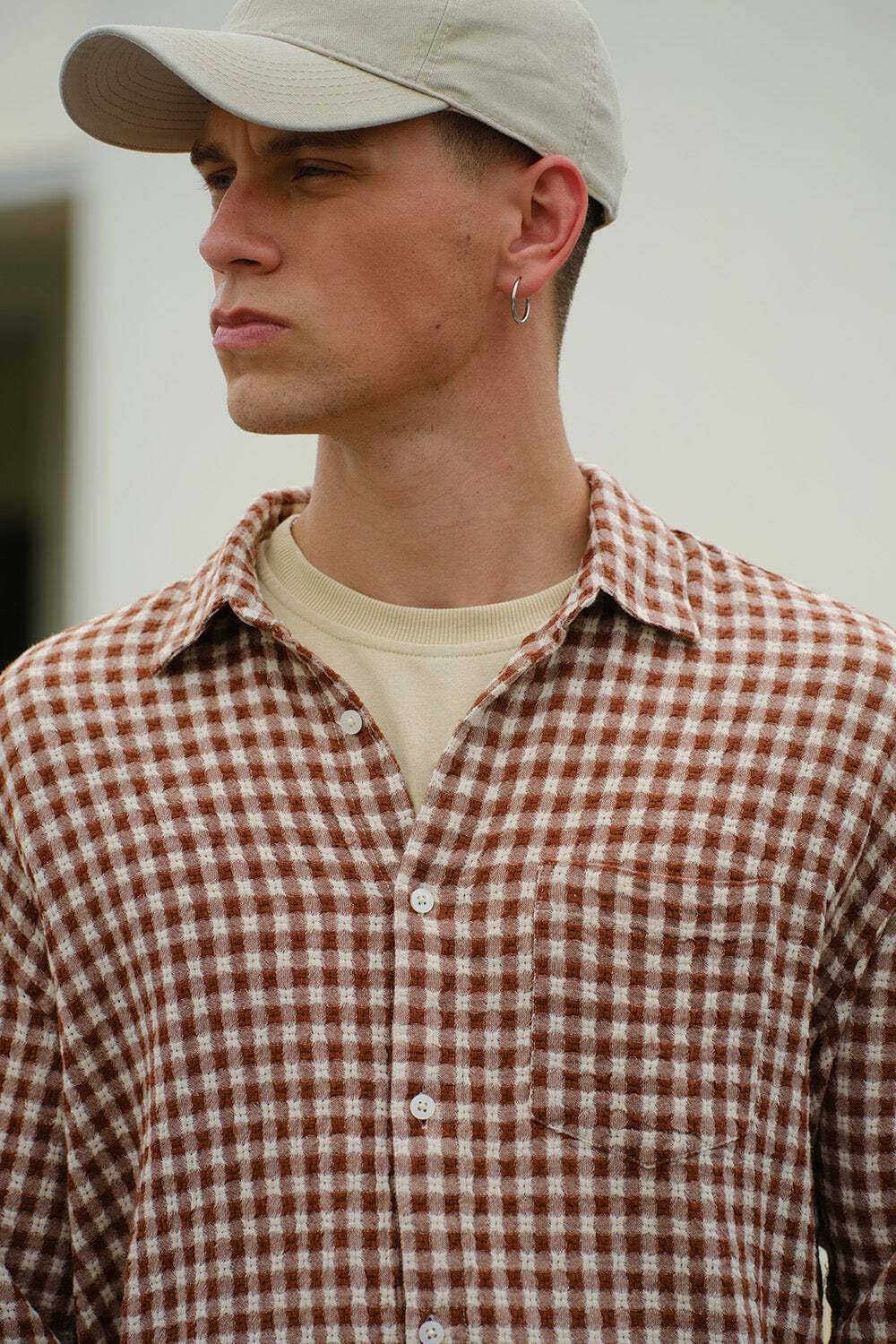Bonkers Corner Men's Relaxed Fit Checkered Casual Shirt - Image 2