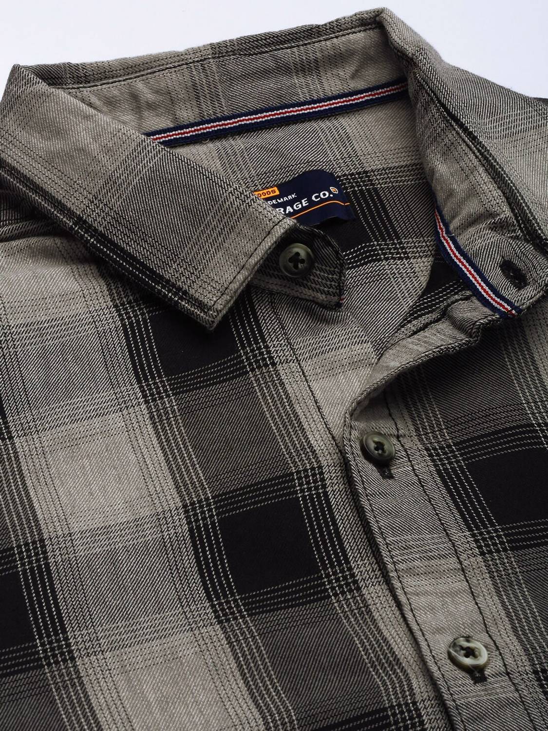 The Indian Garage Co. Men Black Checkered Shirt - Image 2