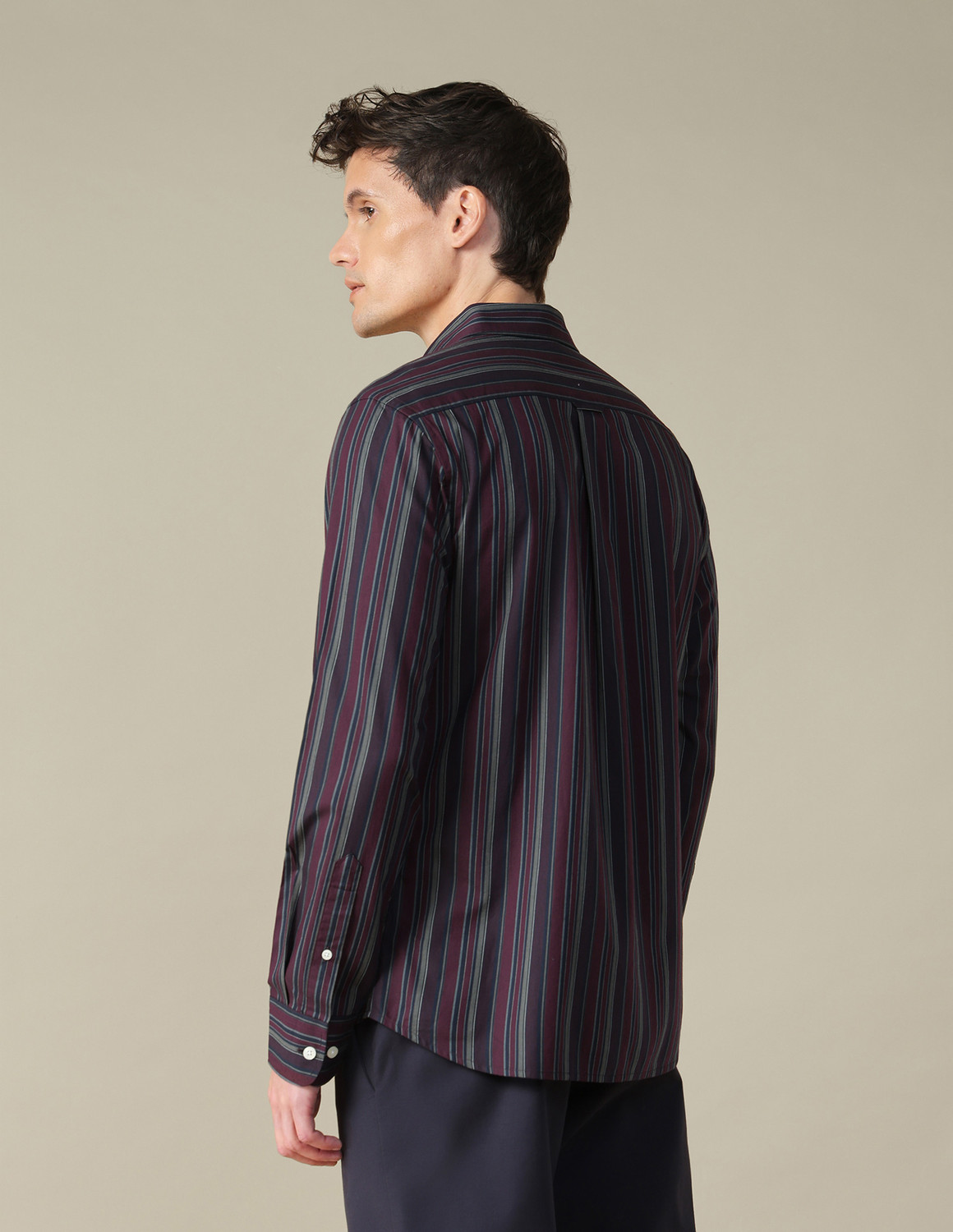 Image of U.S. POLO ASSN. Men Striped Casual Multicolor Shirt