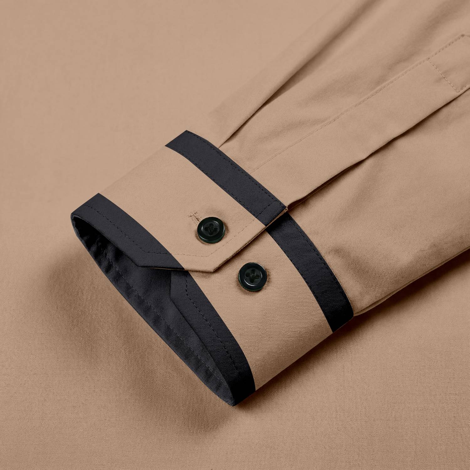 SHUBHFLAX Men Self Design Casual Khaki Shirt - Buy SHUBHFLAX Men