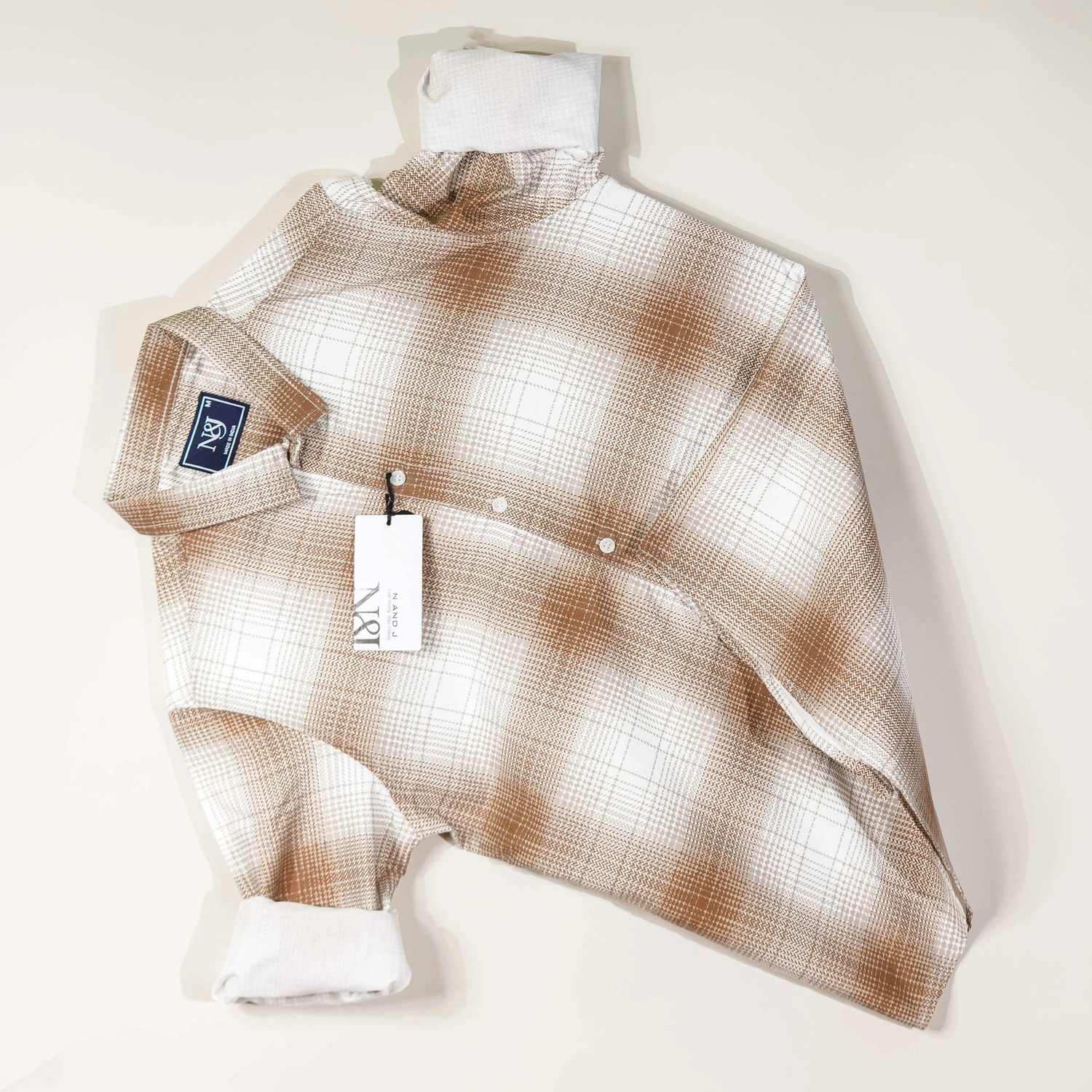 Image of Solbiza Men Checkered Casual Multicolor Shirt