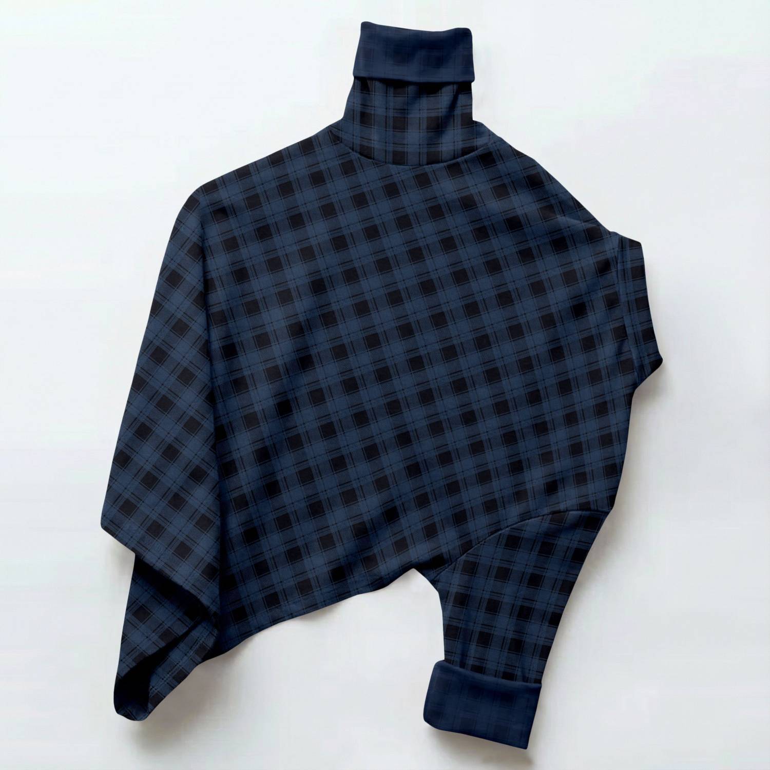VD Looks Men Checkered Casual Blue, Black Shirt - Image 2