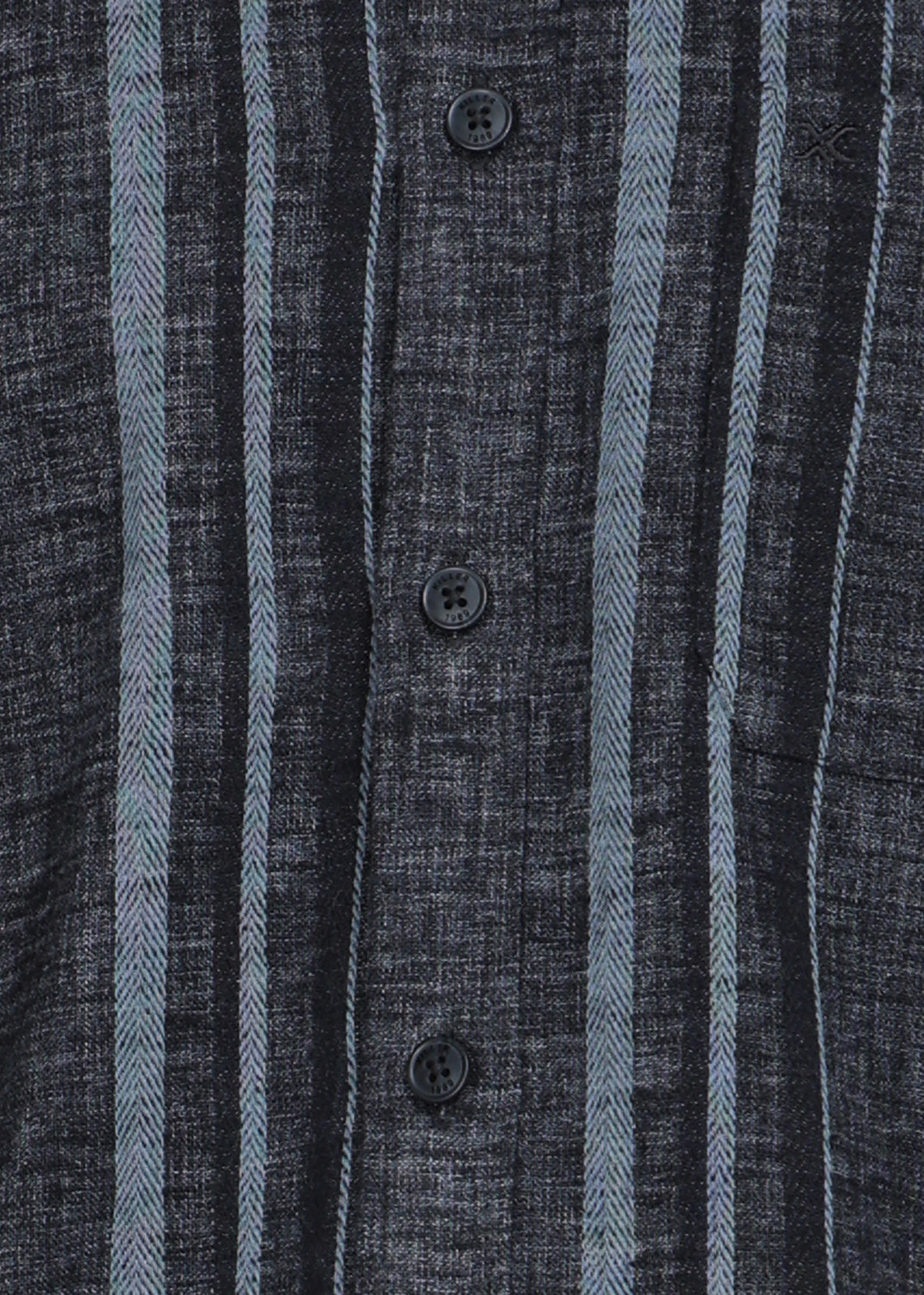 Image of KILLER Men Striped Casual Black Shirt