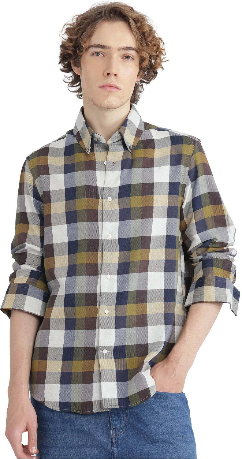 Image of RARE RABBIT Men Checkered Casual Multicolor Shirt