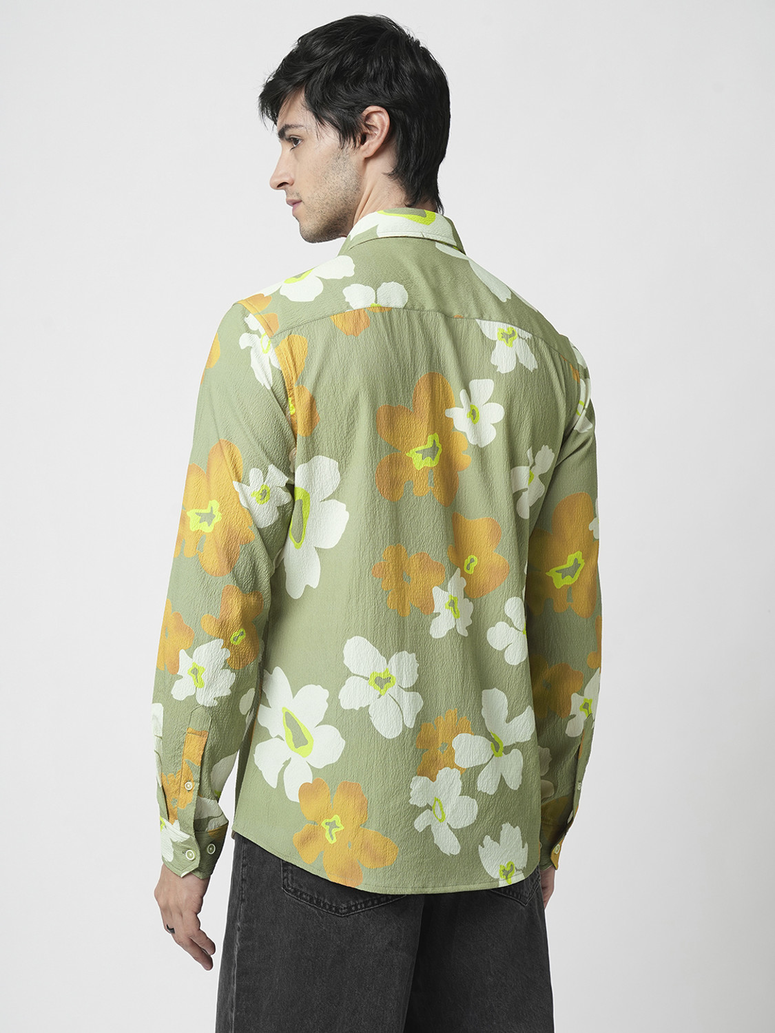 Image of VASTRADO Men Self Design Casual Multicolor Shirt