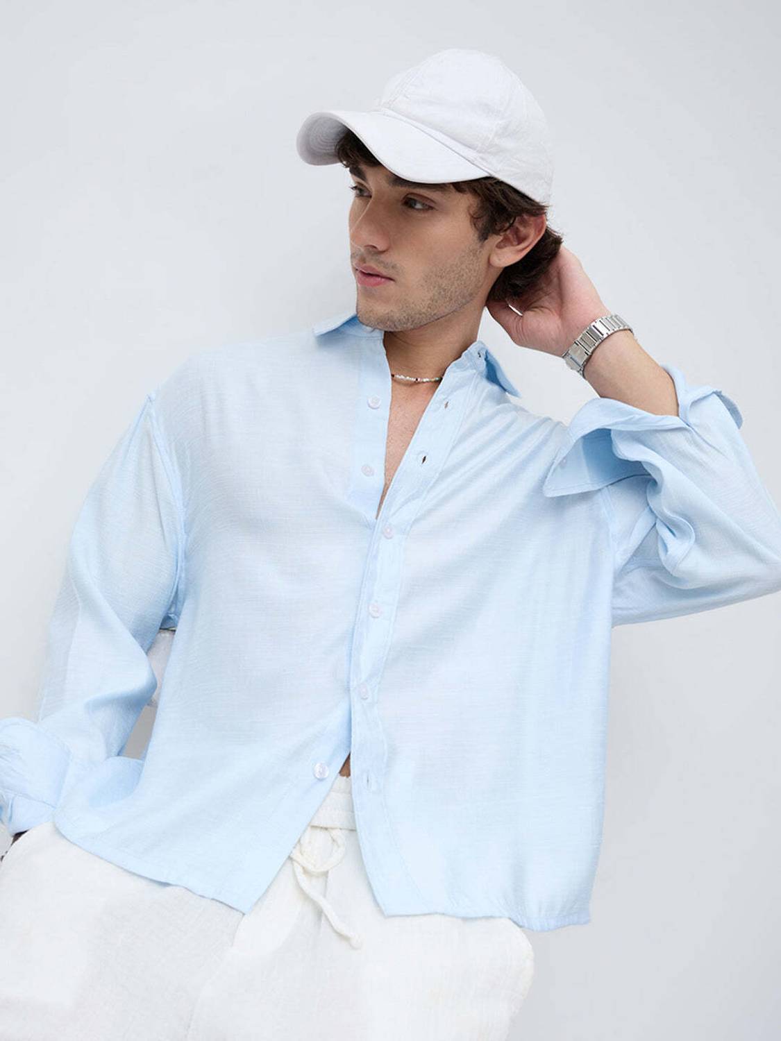 VASTRADO Men Blue Casual Shirt - Image 1