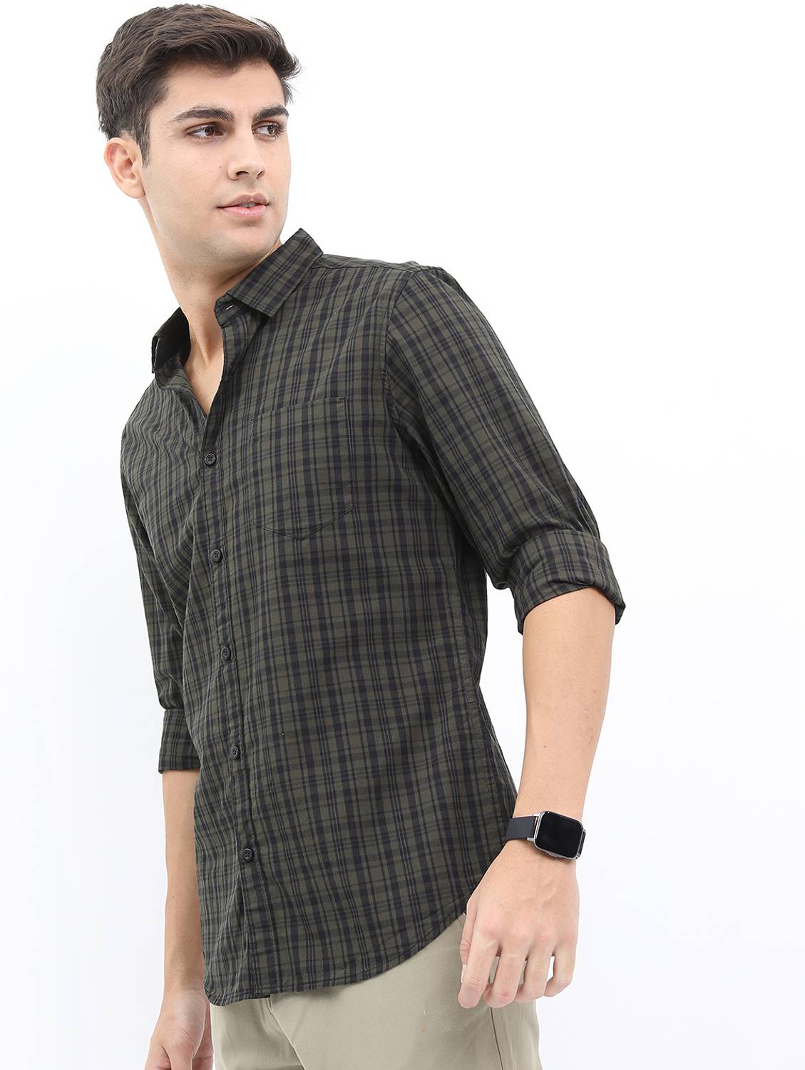 HIGHLANDER Men Checkered Multicolor Shirt - Image 4