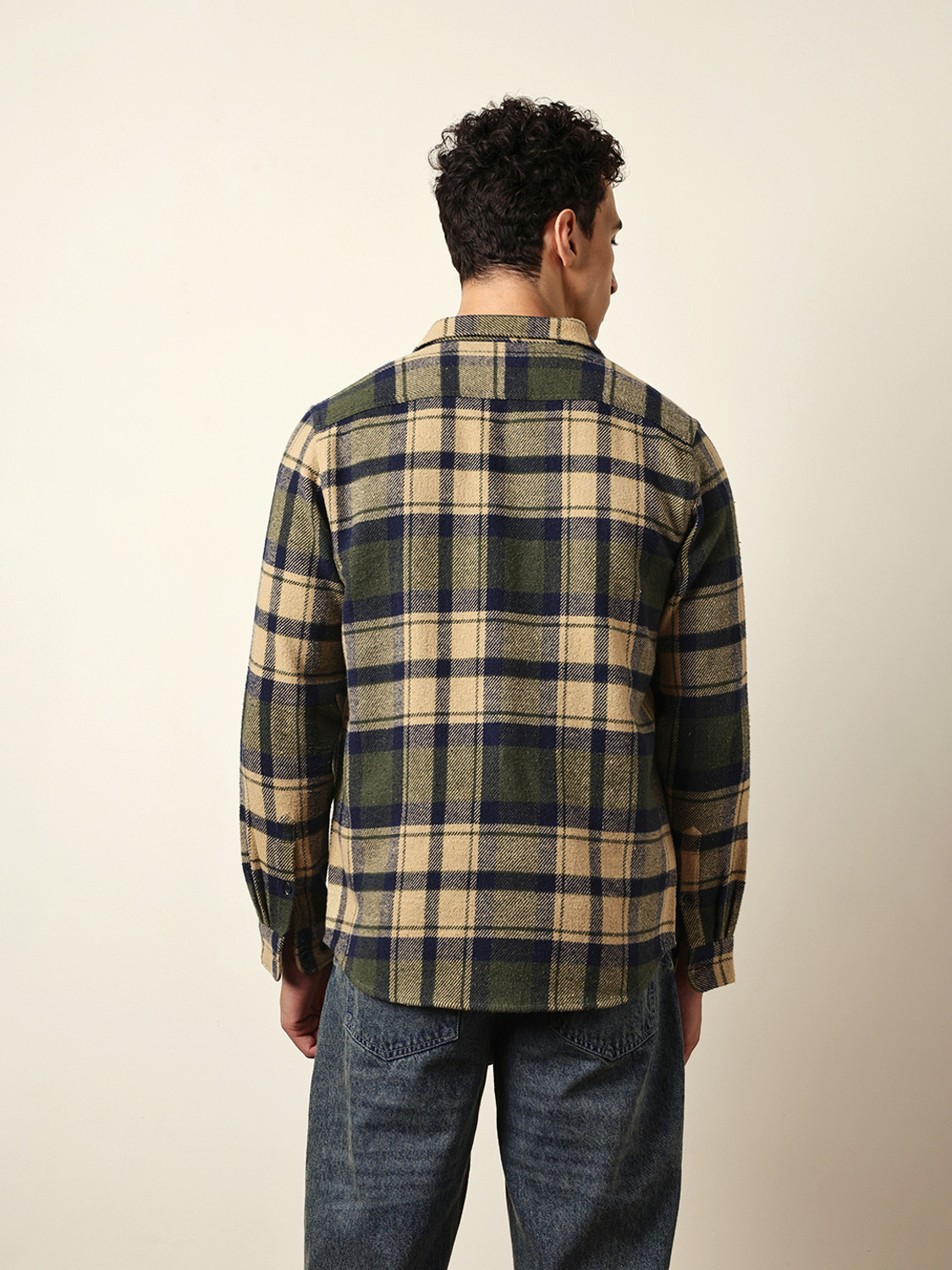 Image of THE BEAR HOUSE Men Checkered Casual Multicolor Shirt
