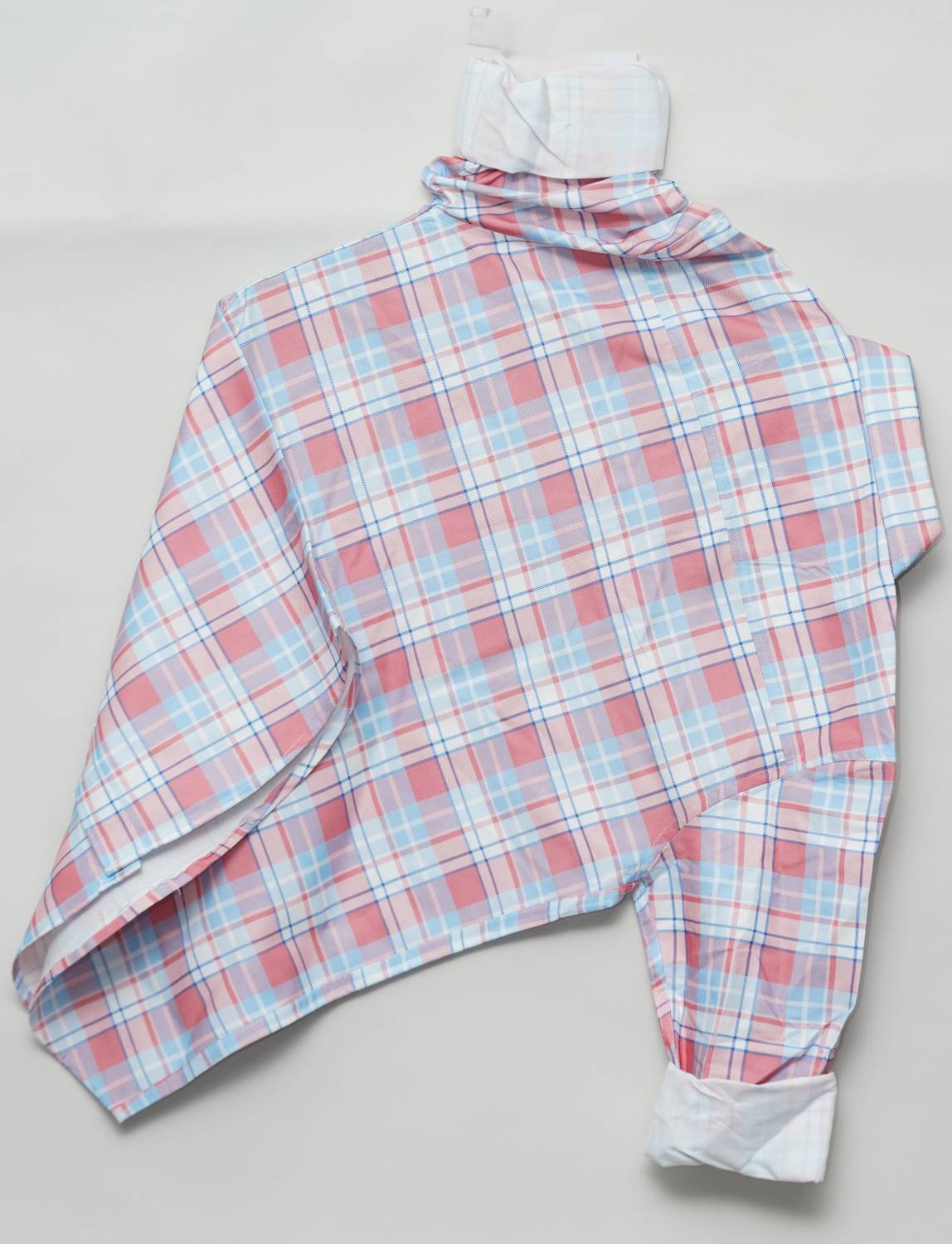 N AND J Men Pink Checkered Casual Shirt - Image 3