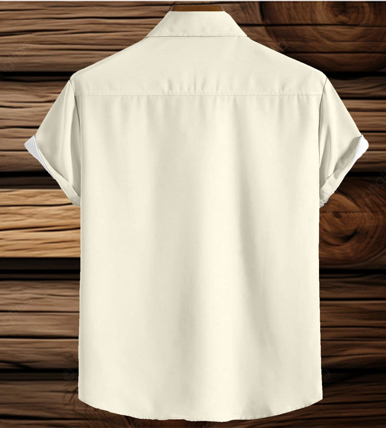 Image of flying queen Men Printed Casual Cream Shirt