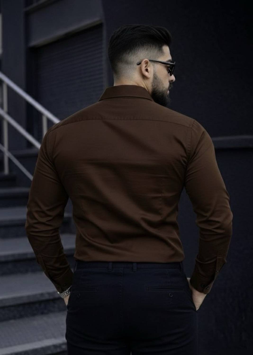 JCOSTA Men Brown Casual Shirt - Image 2